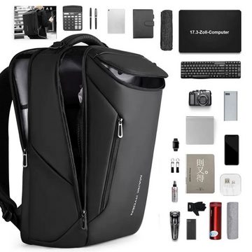 OKWISH Reiserucksack Laptoprucksack Laptop Rucksack Rucksäcke Freizeitrucksack Laptoptasche (Reisen Notebook Laptop Tasche Schule Uni Rucksack Handgepäck, mit USB-Lade-Anschluss, Anti-Diebstahl, Backpack mit Laptopfach), für Herren Damen Jungen Teenager Freizeit Arbeit Business Reisen