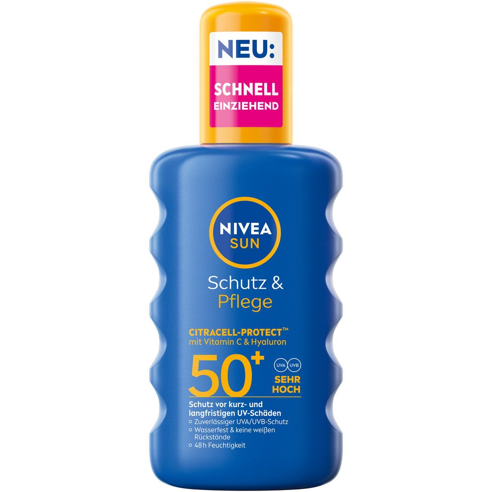 Sonnenschutzspray NIVEA SUN Schutz & Pflege LSF 50+ Größe 200 ml