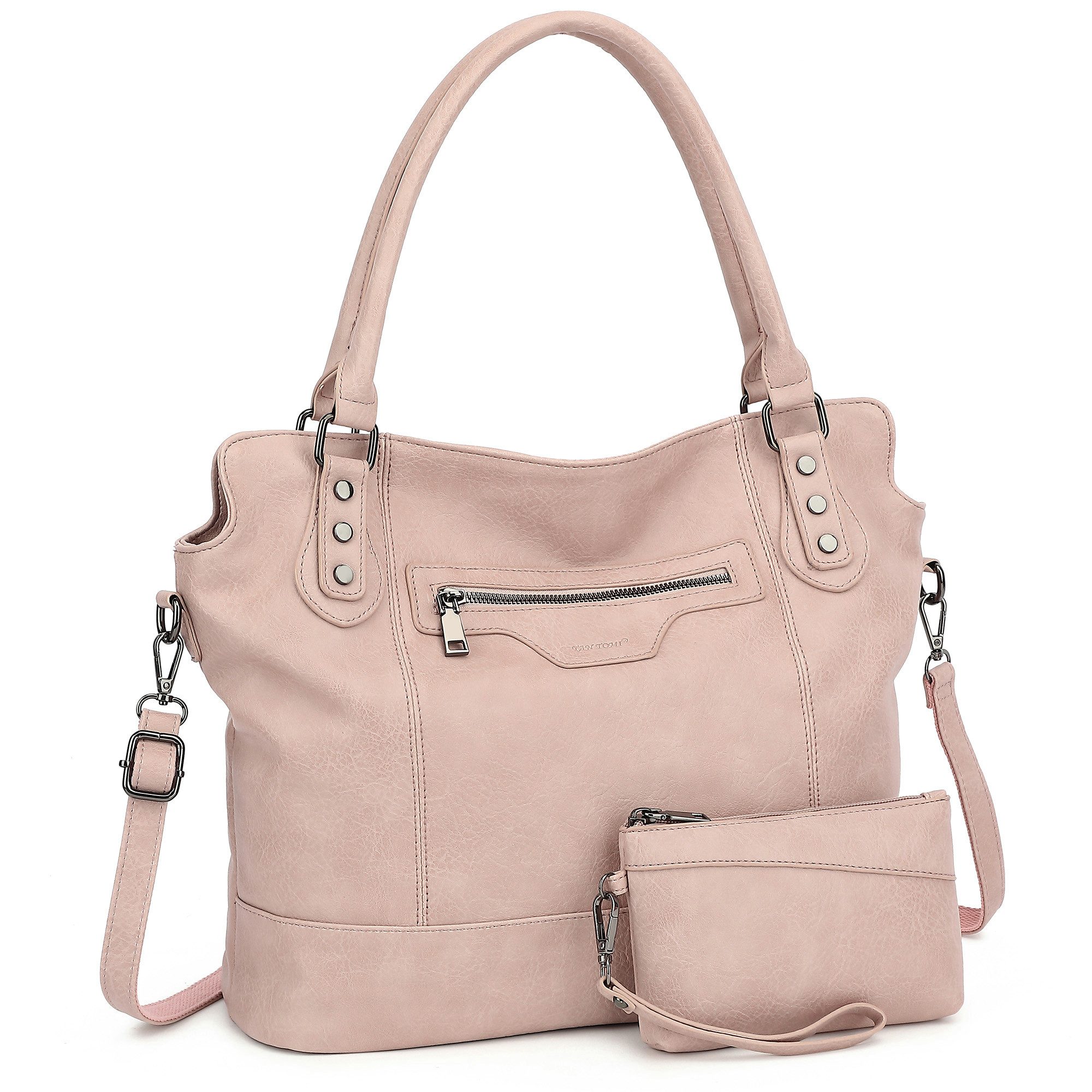 TAN.TOMI Handtasche Damen Schultertasche - Set Shopper Umhängetasche Henkel günstig online kaufen