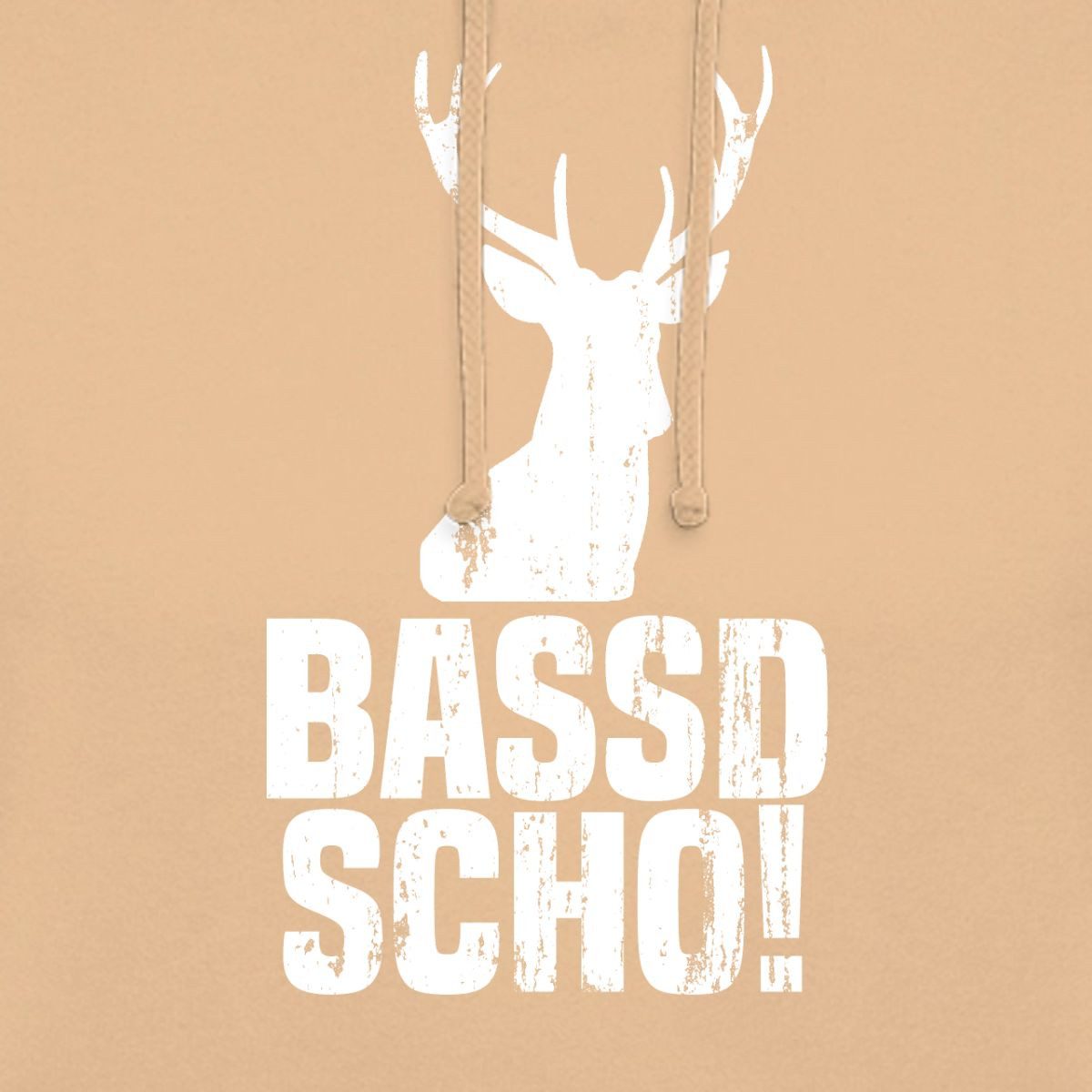 Spreadshirt Hoodie Bassd Scho, Hirschgeweih Bayrisch Unisex Hoodie (1-tlg)