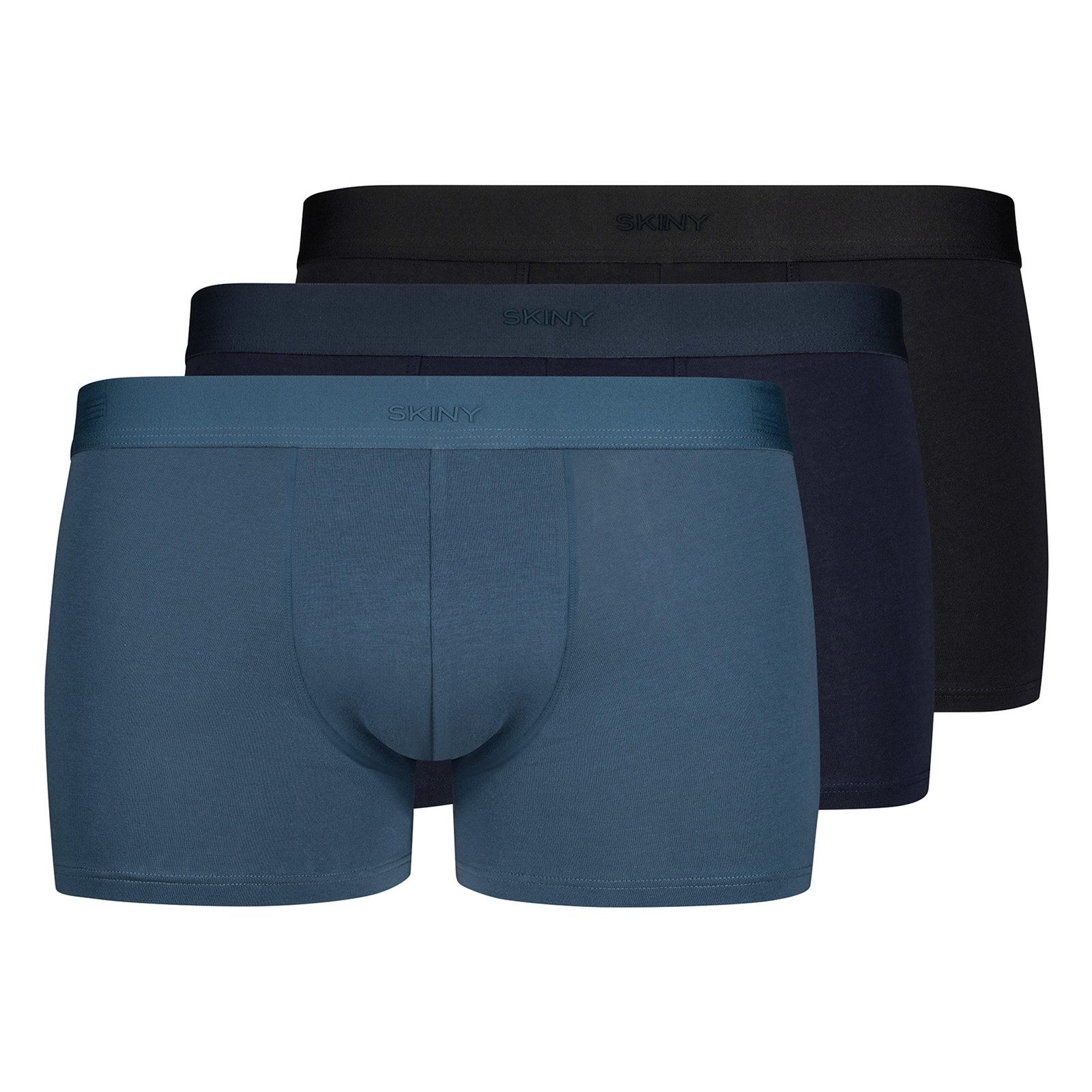Skiny Trunk Cotton Multipack (3-St., 3er Set) mit kleinem Markenschriftzug auf dem Bund