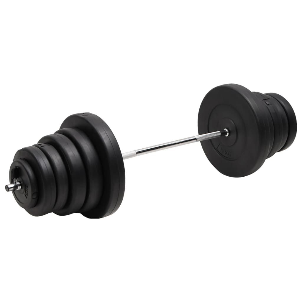 Gewichtsmanschette Langhantel mit Gewichten 90 kg