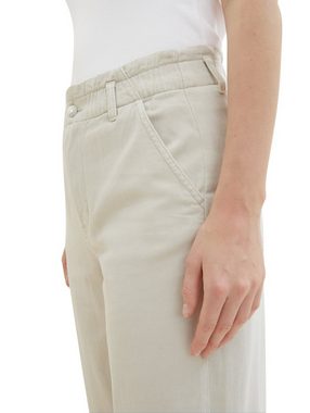 TOM TAILOR Denim High-waist-Jeans Paperbag mit gerafftem Bund und weitem Bein