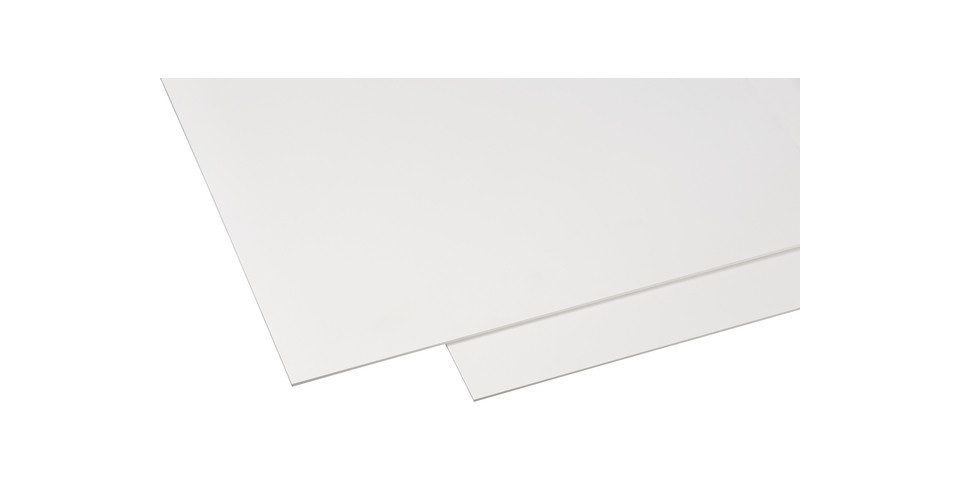 GUTTA Schneide- und Abdeckplatte Gutta Hartschaumplatte 50 x 50 cm, 3 mm, weiß, Kunststoff