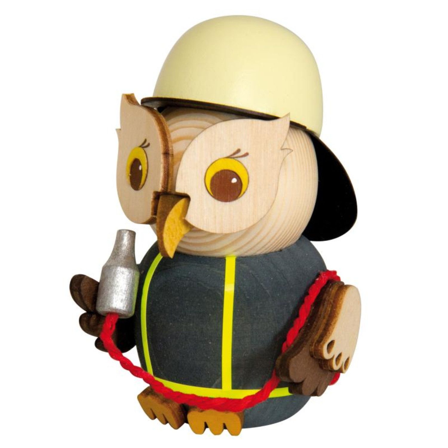 Kuhnert Sammelfigur Kuhnert, Minieule Feuerwehr, Erzgebirgische Holzkunst