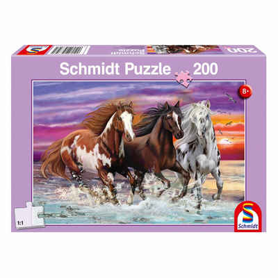 Schmidt Spiele Puzzle Wildes Pferde-Trio, 200 Puzzleteile