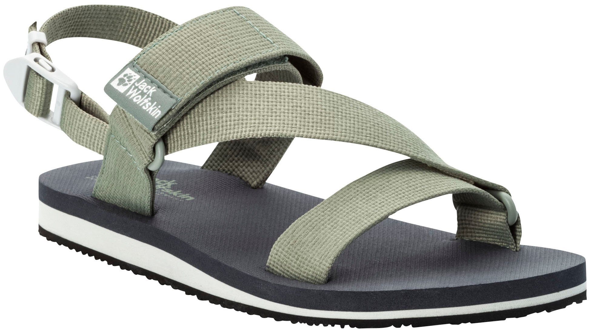 Jack Wolfskin URBAN ENTDECKUNG BELT SANDAL W Outdoorsandale mit Klettverschluss grün