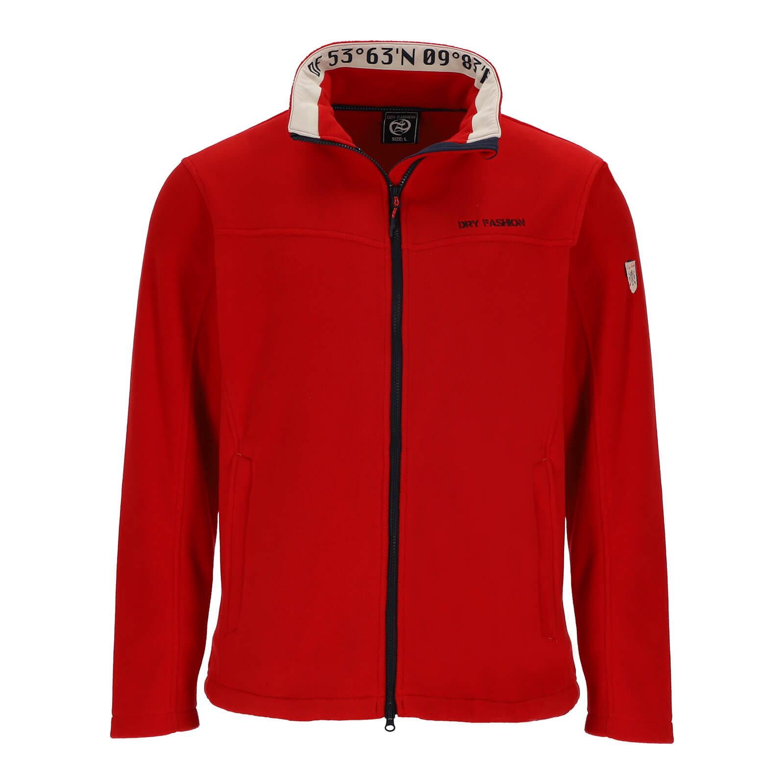 Dry Fashion Fleecejacke Herren Jacke Aurich mit Stehkragen - Wärmend mit sp günstig online kaufen