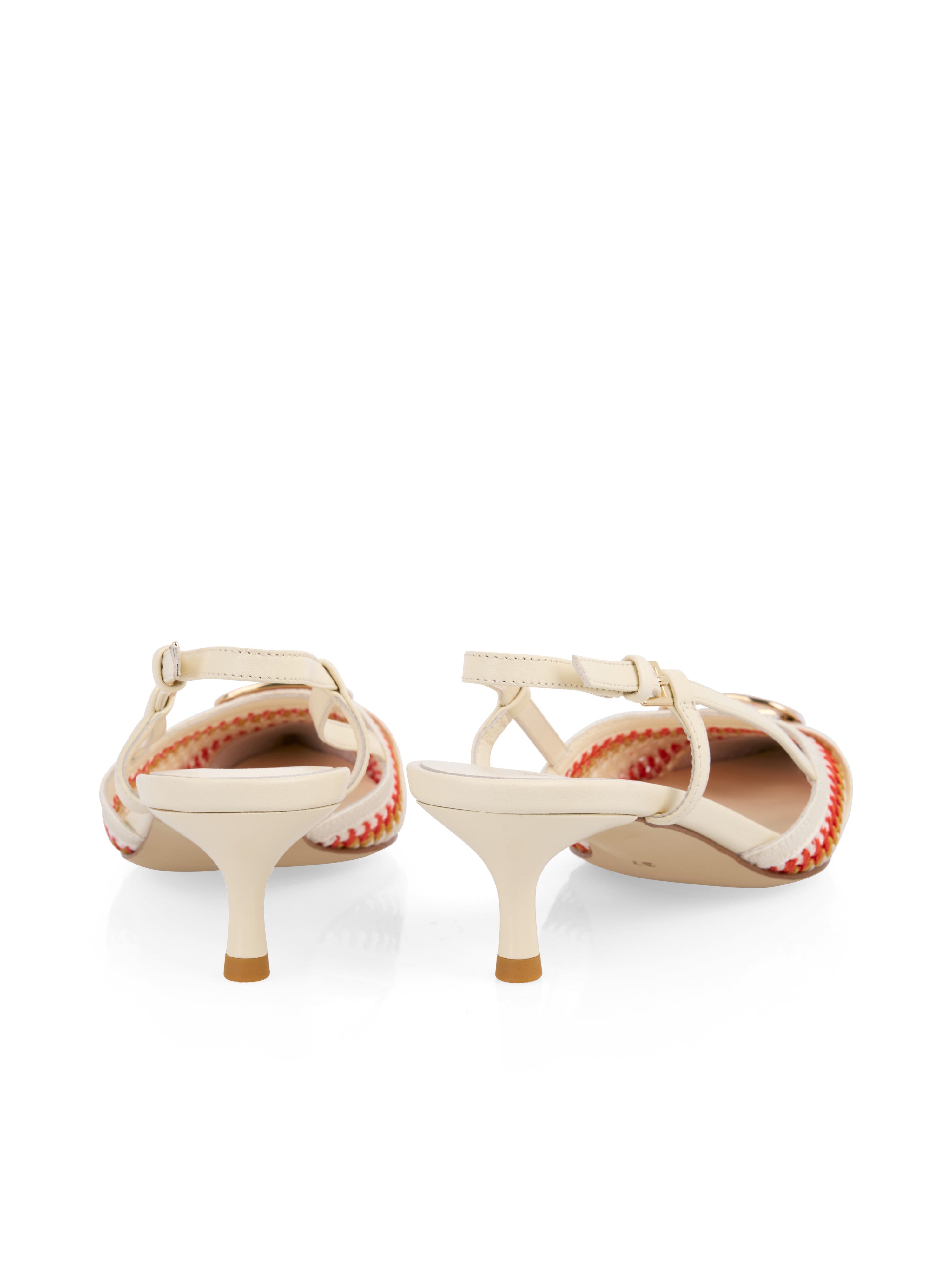 Marc Cain Collections Leo's Oasis Slingpumps Pumps, Sandalette, Festtagsschuh mit Kitten Heel