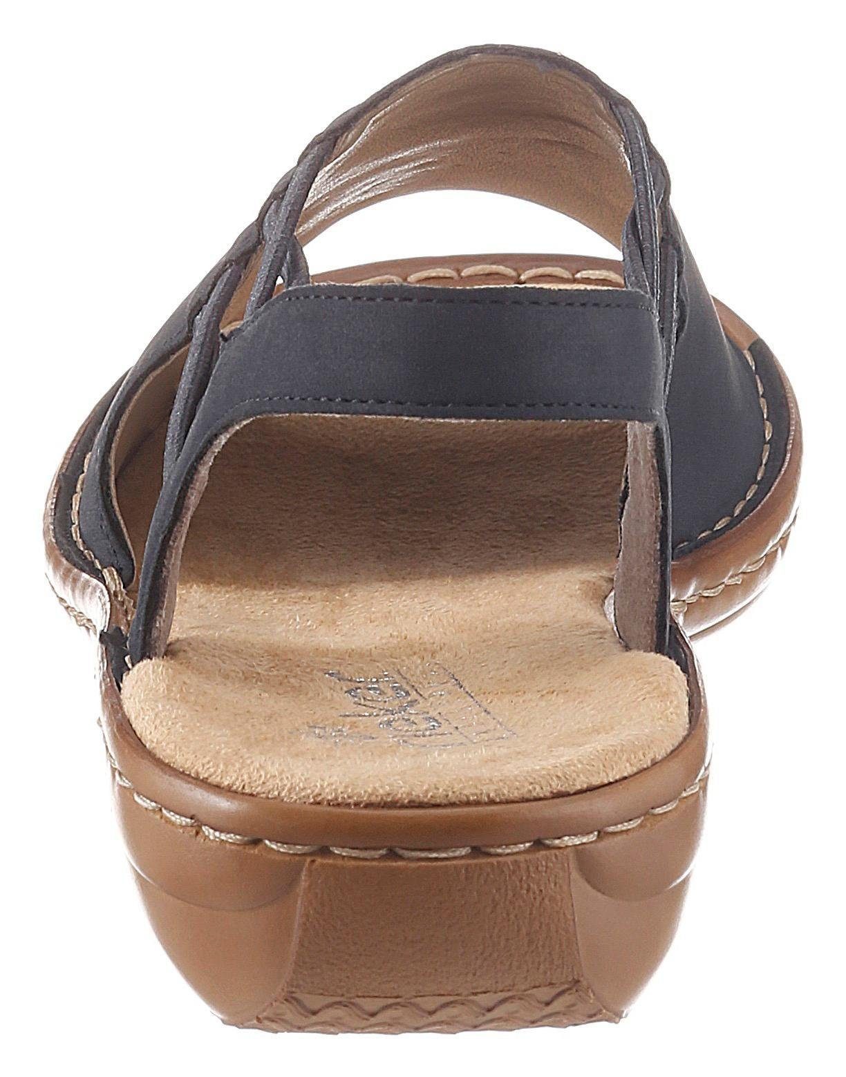 Rieker Sandale, Sommerschuh, Sandalette, Keilabsatz, mit günstig online kaufen