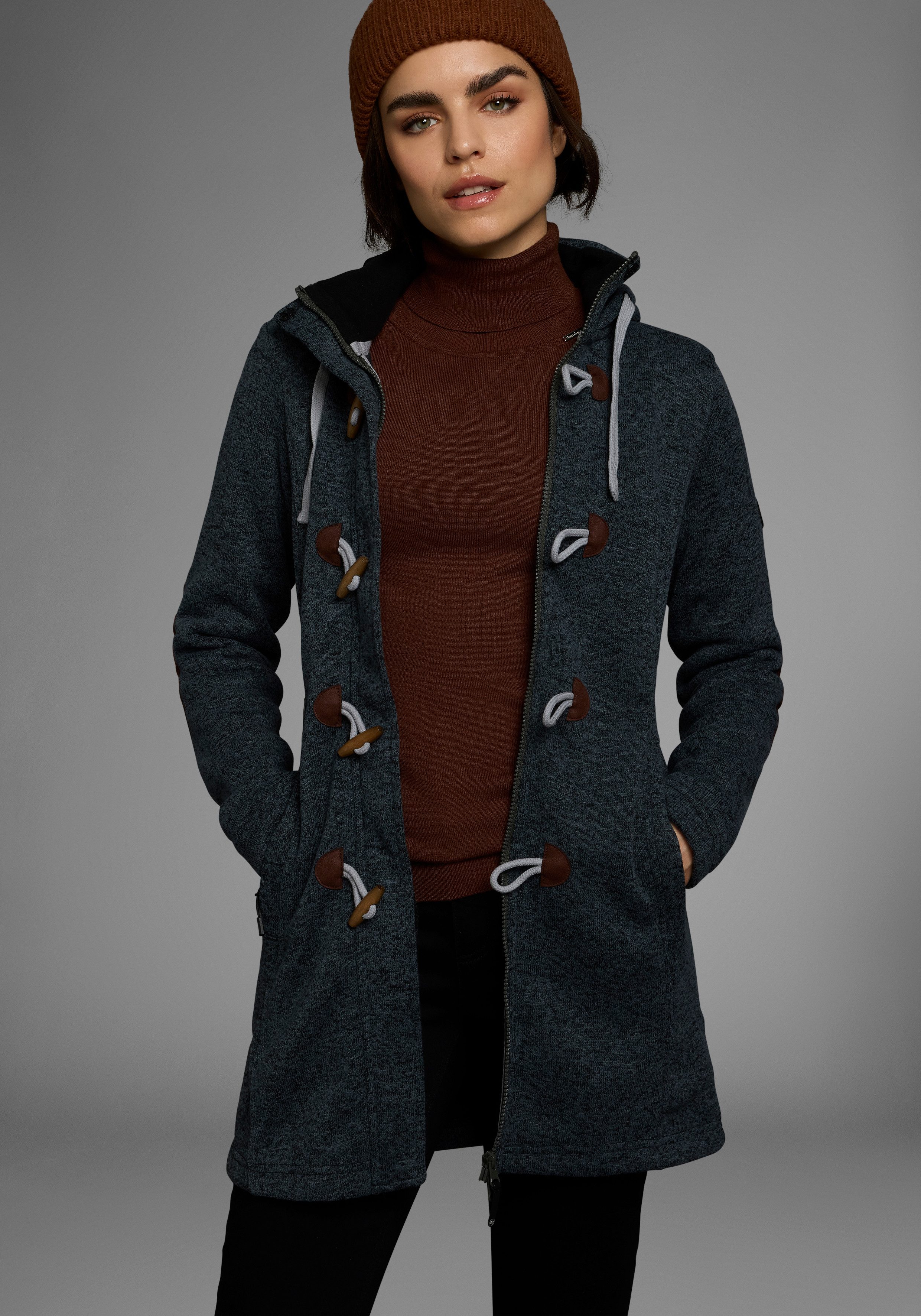Polarino Strickfleecejacke für den Übergang, aus günstig online kaufen