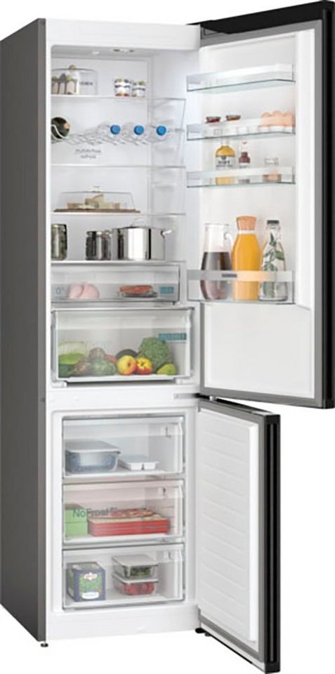 SIEMENS Kühl-/Gefrierkombination iQ300 KG39NXXBF, 203 cm hoch, 60 cm breit,  Platzieren Sie Ihren Kühlschrank direkt an der Wand – ohne