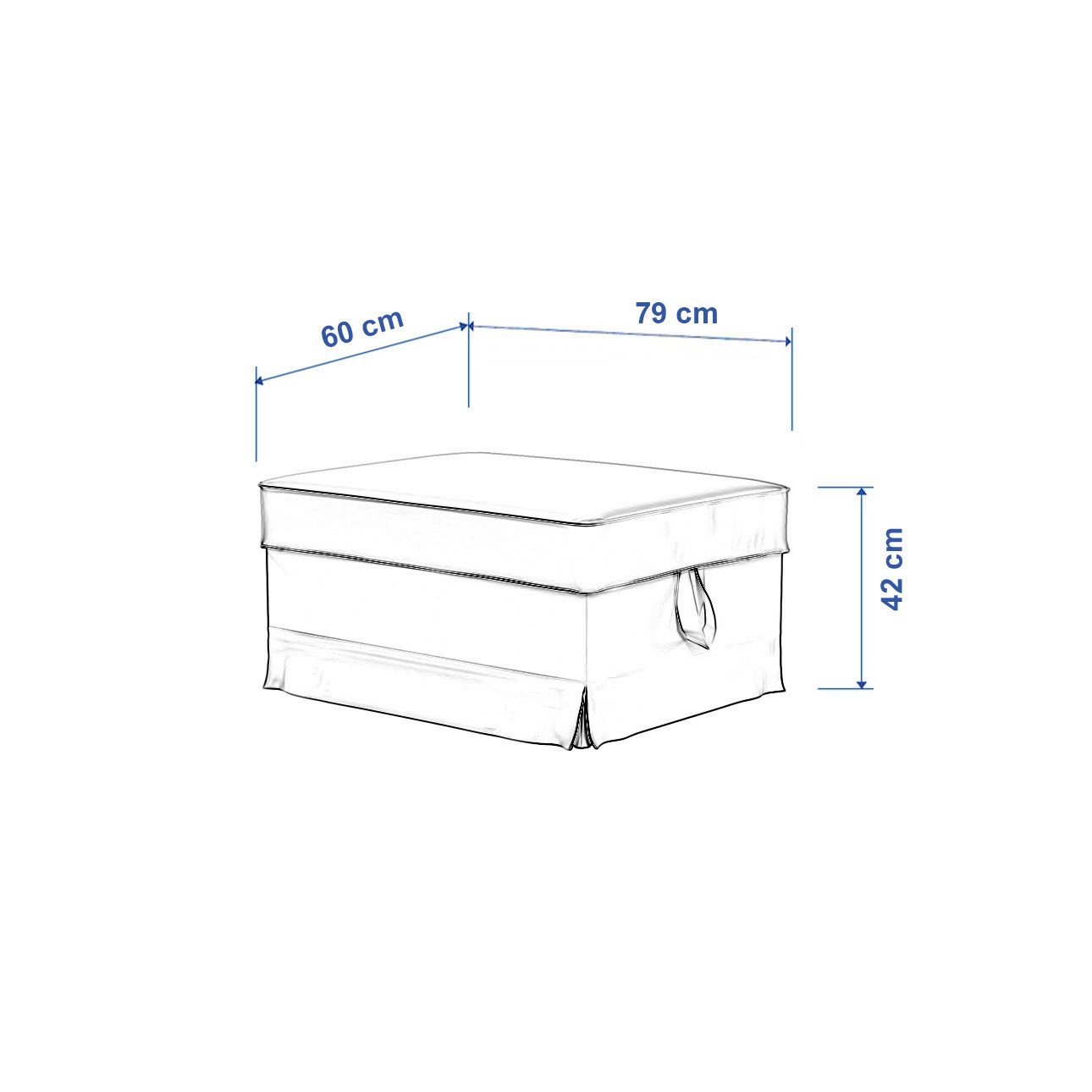 Dekoria Sofahusse Ektorp Bromma Hocker, Velvet