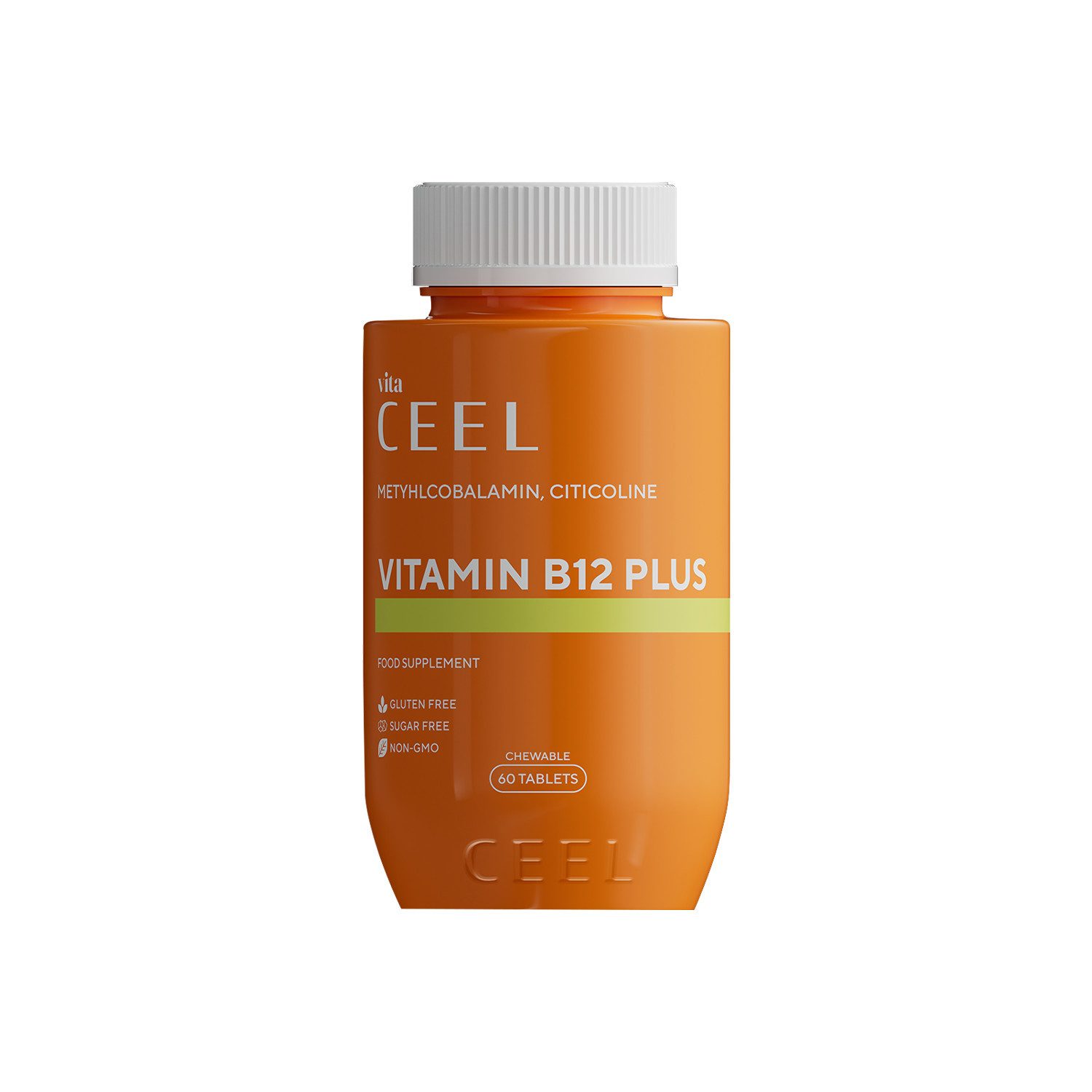 VİTA CEEL Vitamin B12 Plus–Sublingual-Tabletten mit Methylcobalamin & Citicolin Tabletten, 240 g