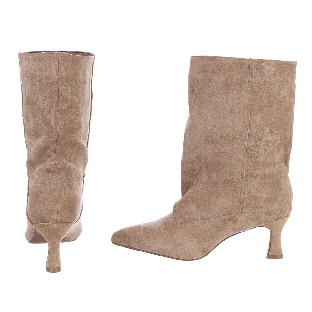 Ital-Design Damen Stiefel mit Stilettoabsatz und spitzer Form Stiefel (92457662) Pfennig-/Stilettoabsatz Stiefel in Hellbraun – Bild 5 von 5