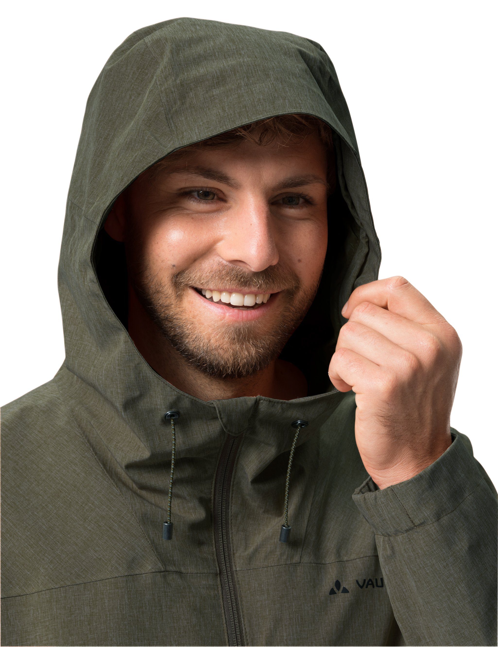 khaki kompensiert (1-St) Klimaneutral Jacket Men's VAUDE 2L Mineo Outdoorjacke