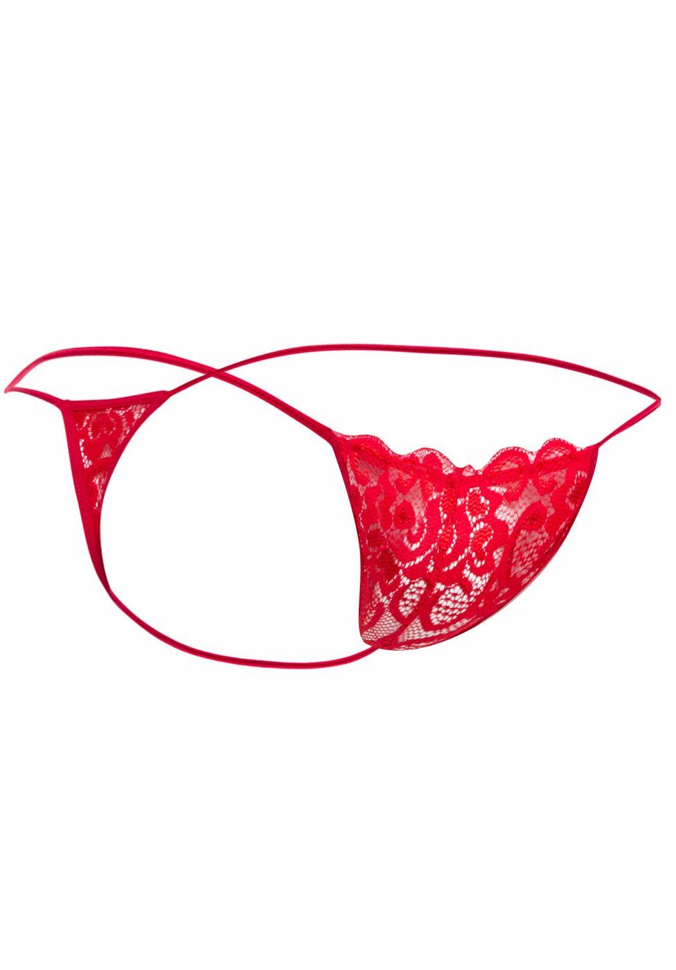 Spitzen-String Eroticwear für - MOB Männer String rot