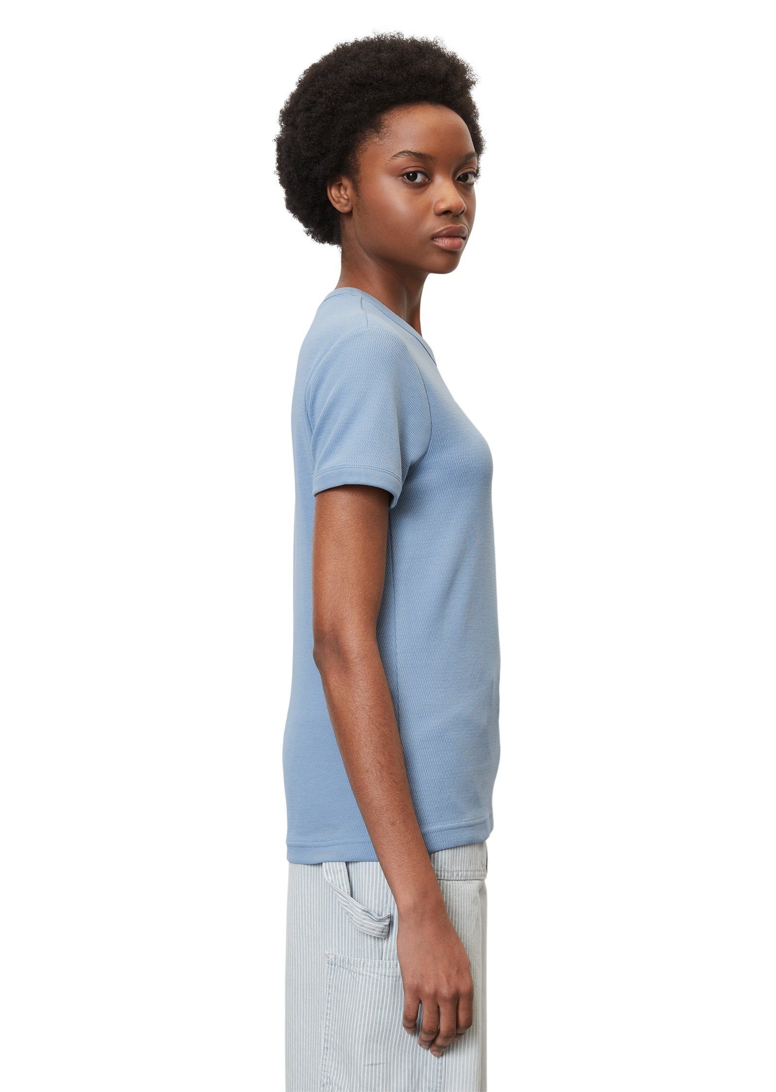 Marc O'Polo DENIM T-Shirt blau Organic Cotton-Jersey aus