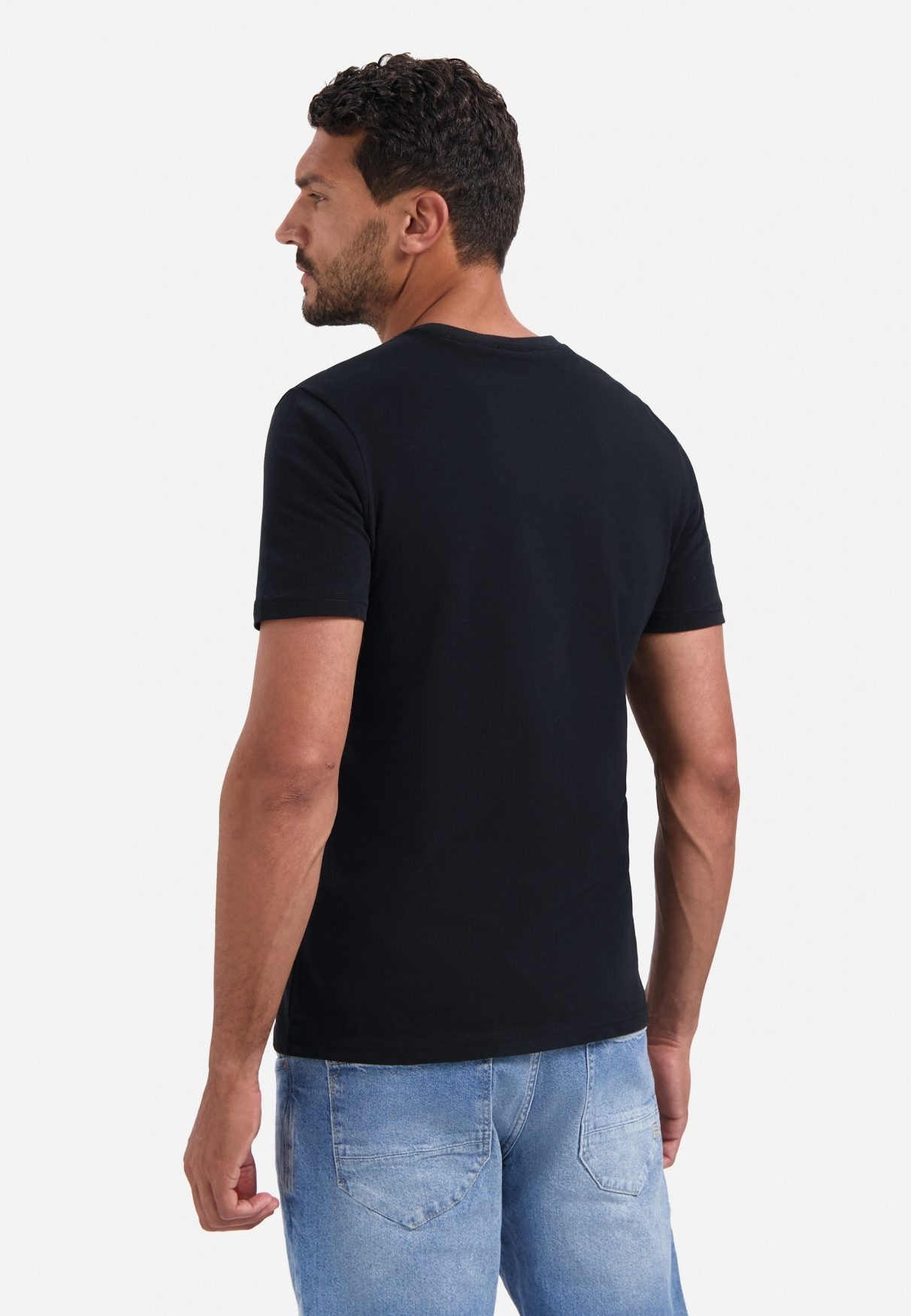 NO EXCESS T-Shirt No Excess Weiches T-Shirt T-Shirt Crewneck Peached