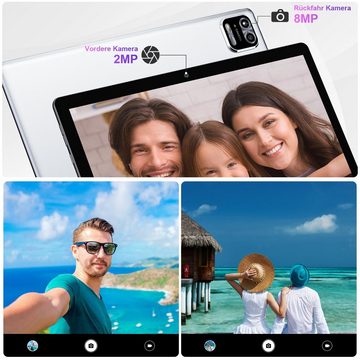WETAP Y10, 6000 mAh, 1280*800 Tablet (10.1", 64 GB, Android12, 8MP Rückfahrkamera und 2MP Frontkamera, RAG 3GB,ROG 64GB)