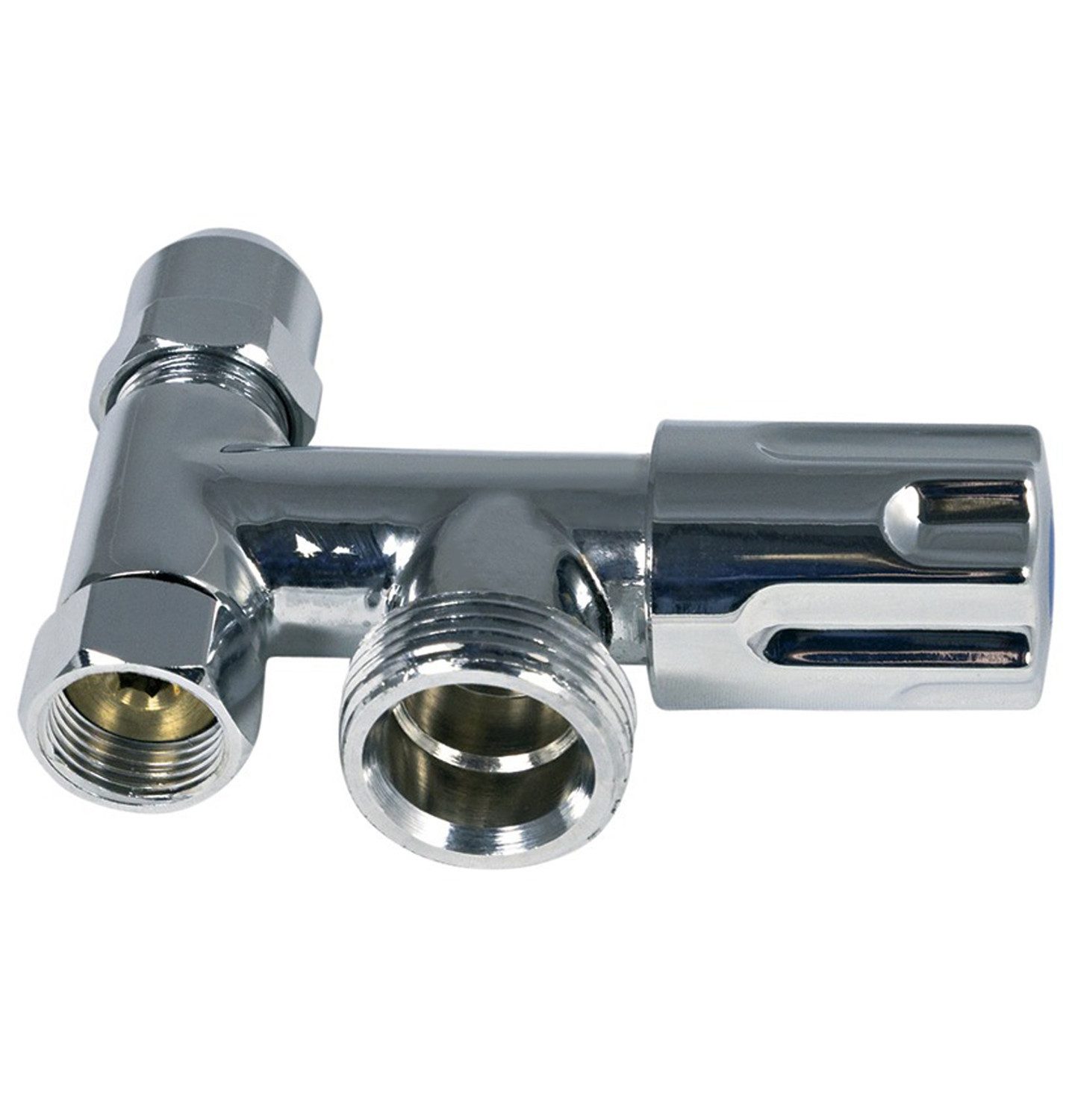 Thumbnail - VIOKS Eckventil Doppel-Eckventil 3/8" Geräteventil 3/4" Schlauchanschluss, Eckfix kurz