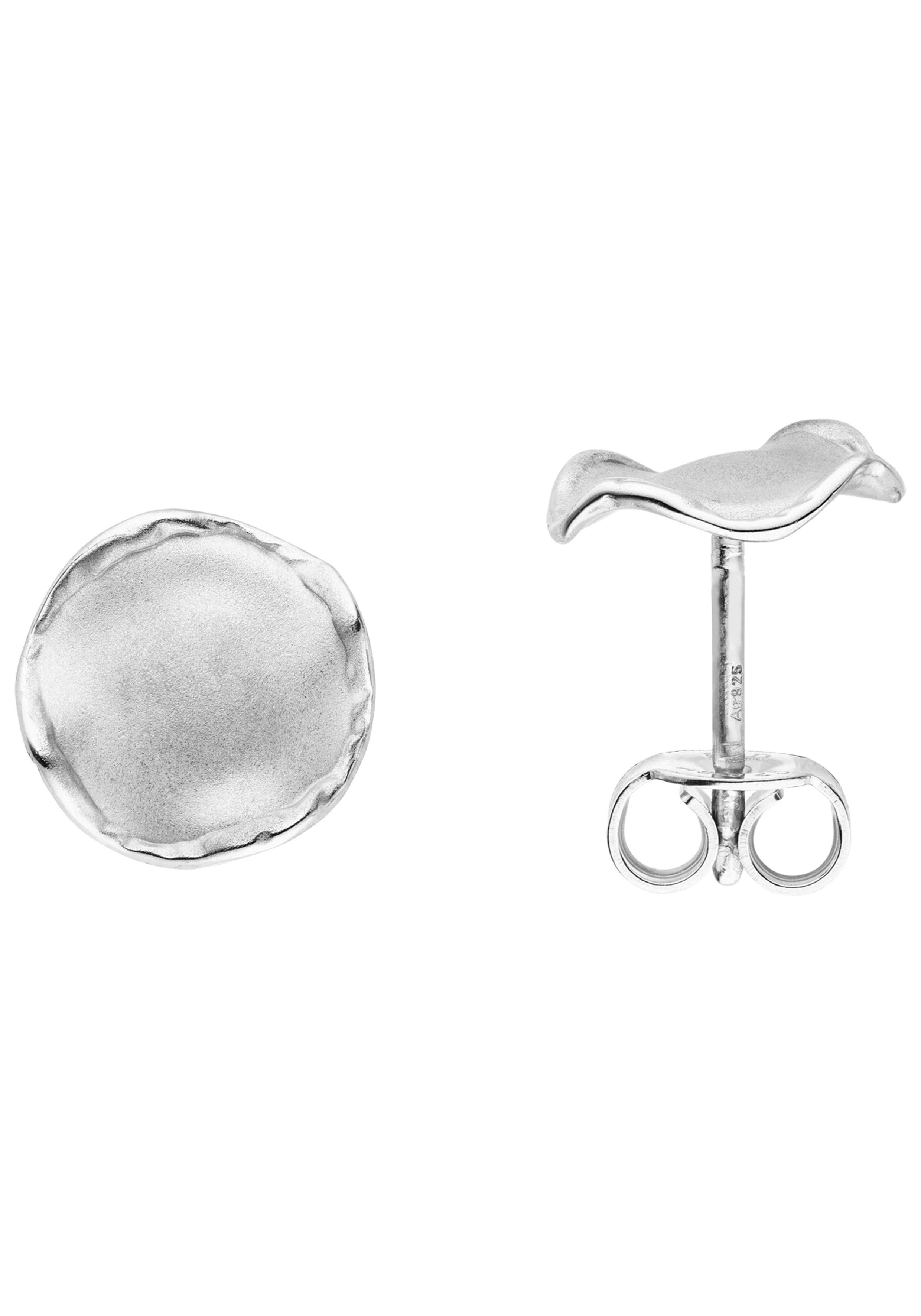 JOBO Paar Ohrstecker, 925 Silber matt 9,6 mm