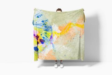 Sinus Art Handtücher SplashArt Sport Handtuch Strandhandtuch Saunatuch Kuscheldecke Kunstvoll Poker Sporthandt, Baumwolle-Polyester-Mix (1-St), Handtuch