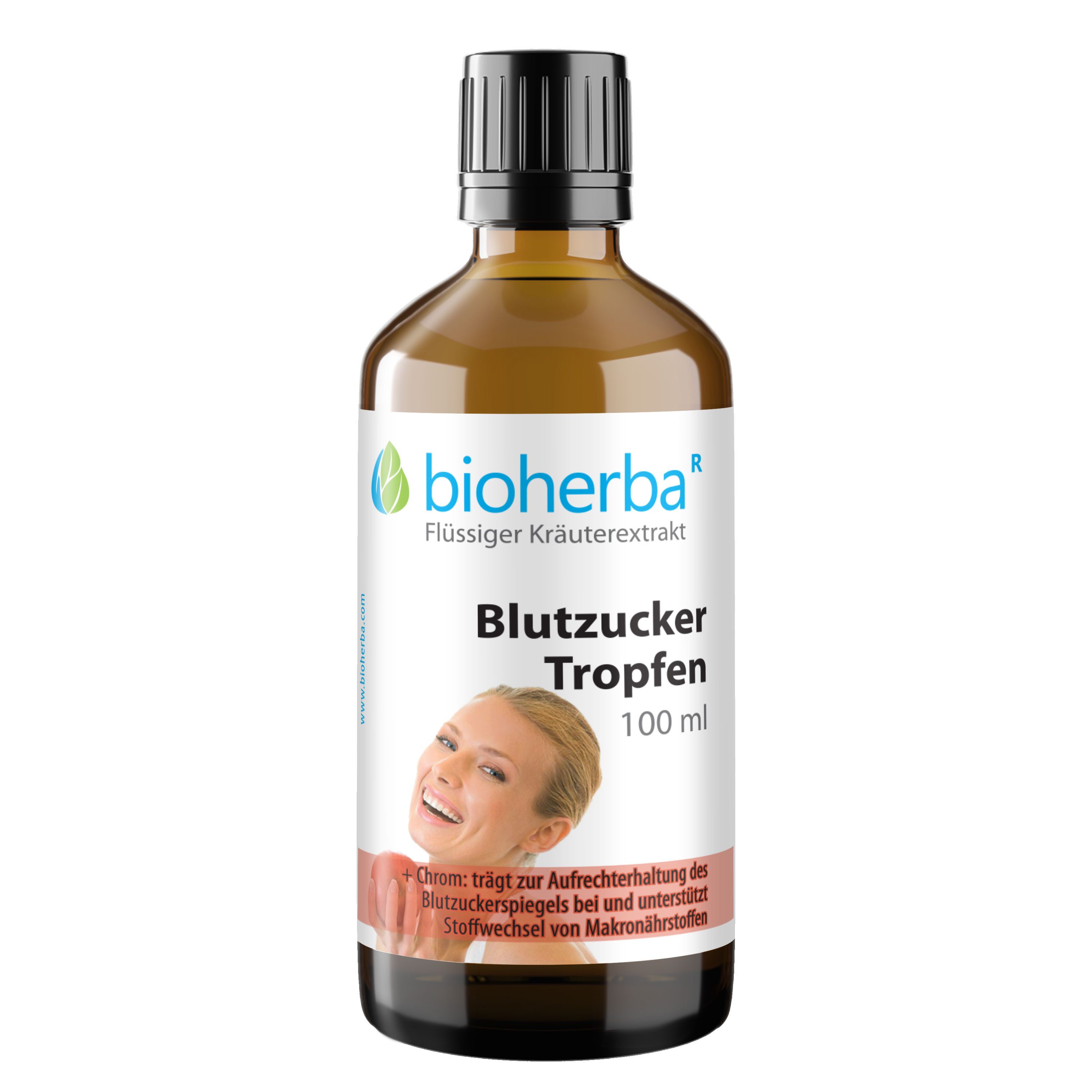 BIOHERBA R Bioherba Blutzucker Tropfen Tinktur 100 ml Nahrungsergänzungsmittel, 1 er