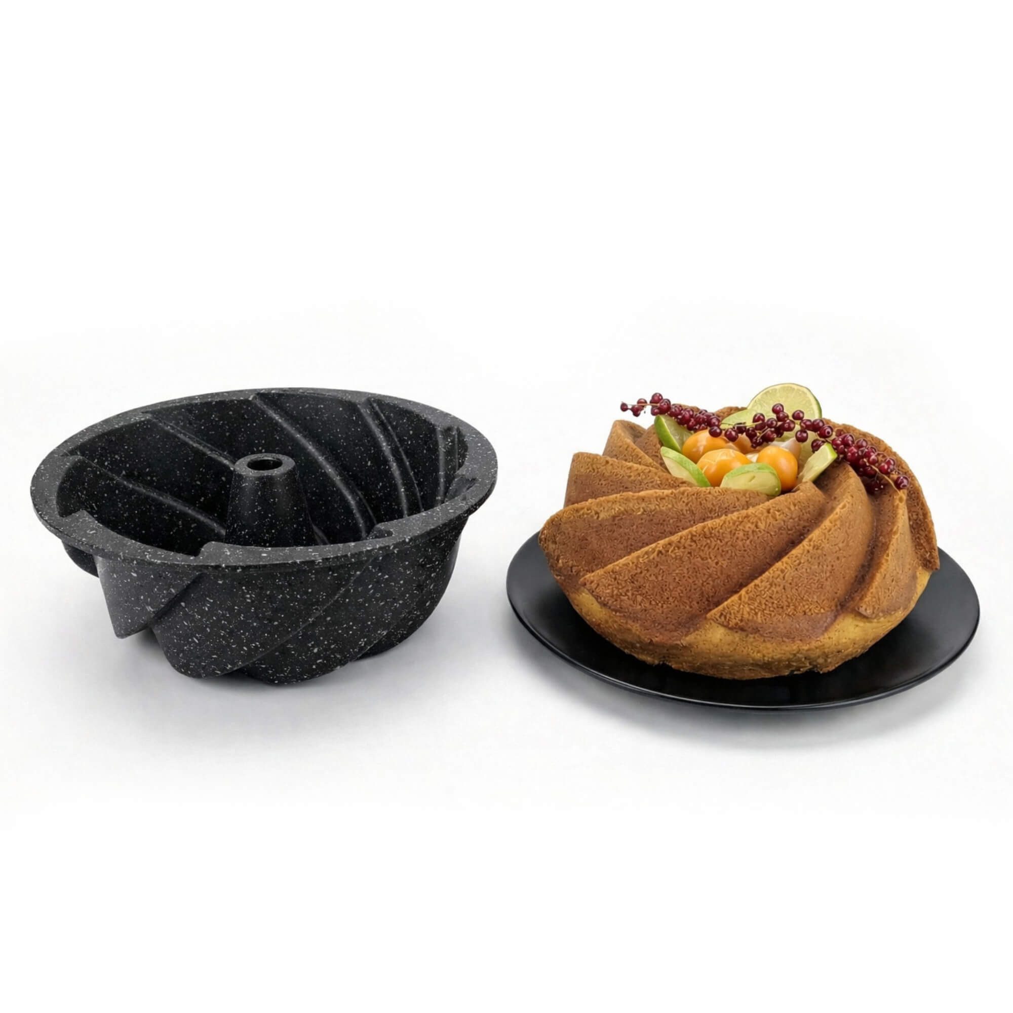 Polochef Gugelhupfform Polochef Windrose Kuchenform 26 cm Granit Antihaft, backofenfest