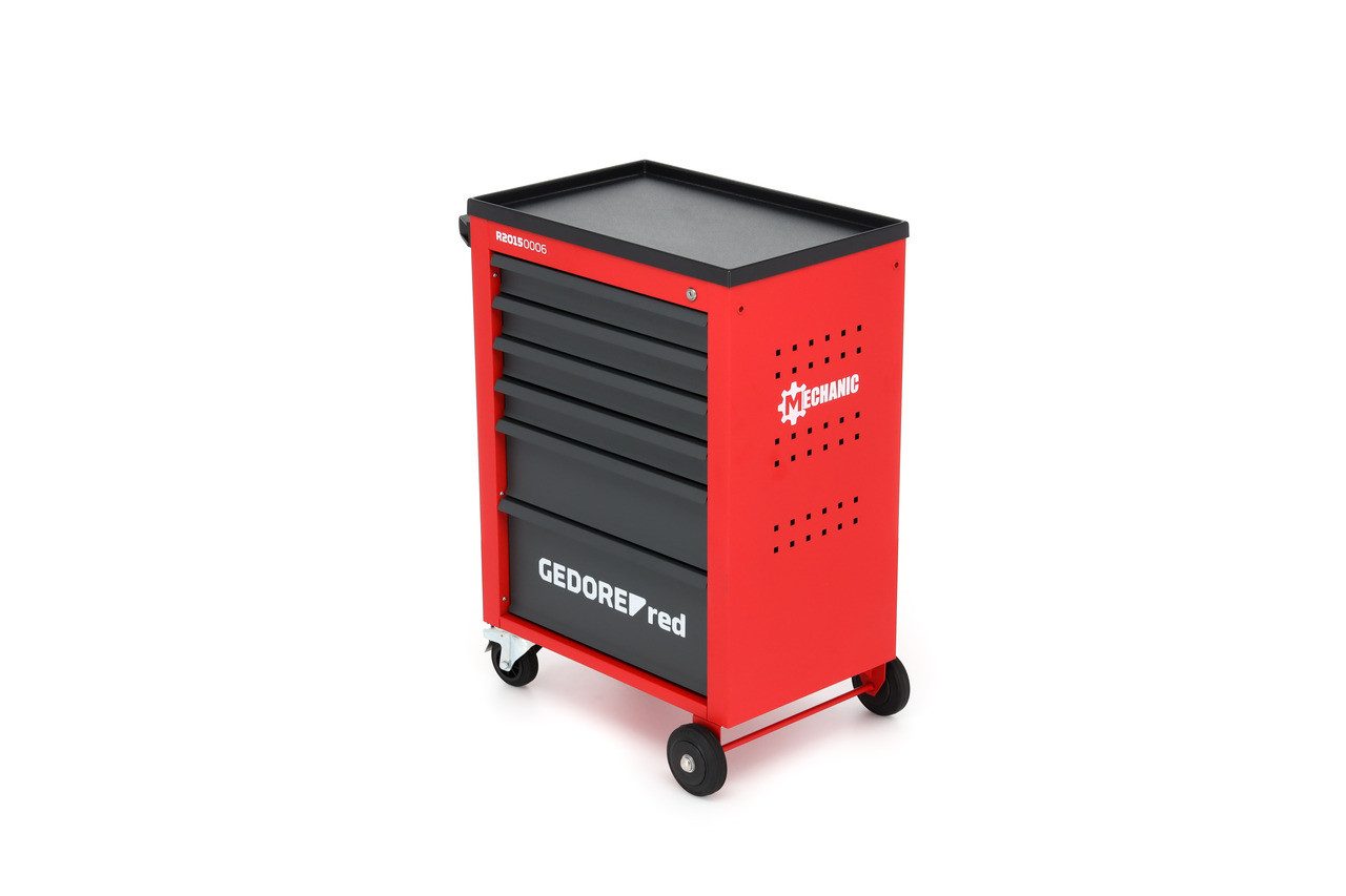 Gedore Red Werkzeugkoffer R20150006 Werkstattwagen MECHANIC 6 Schubladen 910x628x418 mm