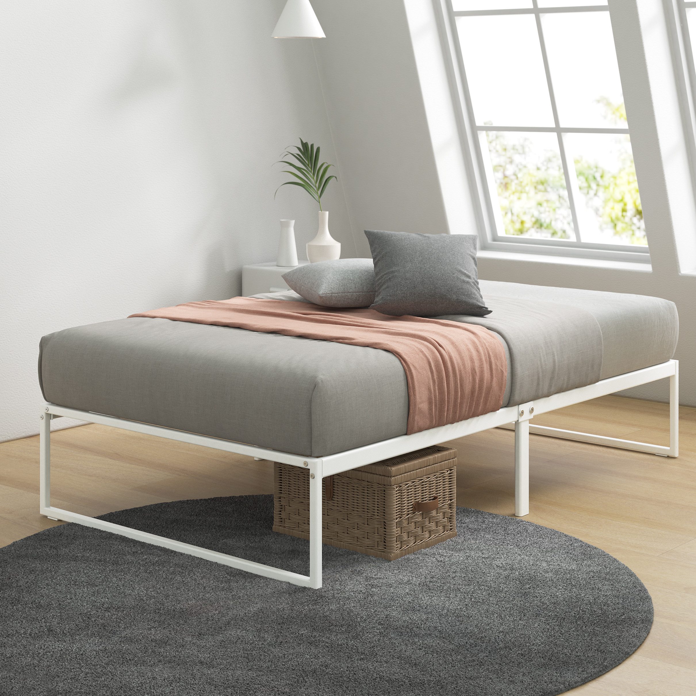 ZINUS Bettgestell Lorelei, moderner Bettrahmen mit Latternrost, Gästebett ( günstig online kaufen