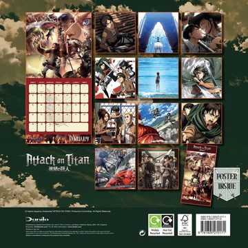 Close Up Wandkalender Attack on Titan Kalender 2024