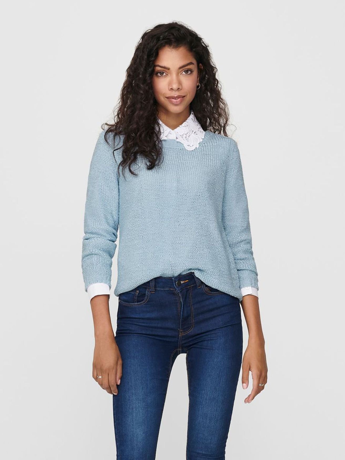 ONLY Strickpullover ONLGEENA XO L/S PULLOVER KNT NOOS