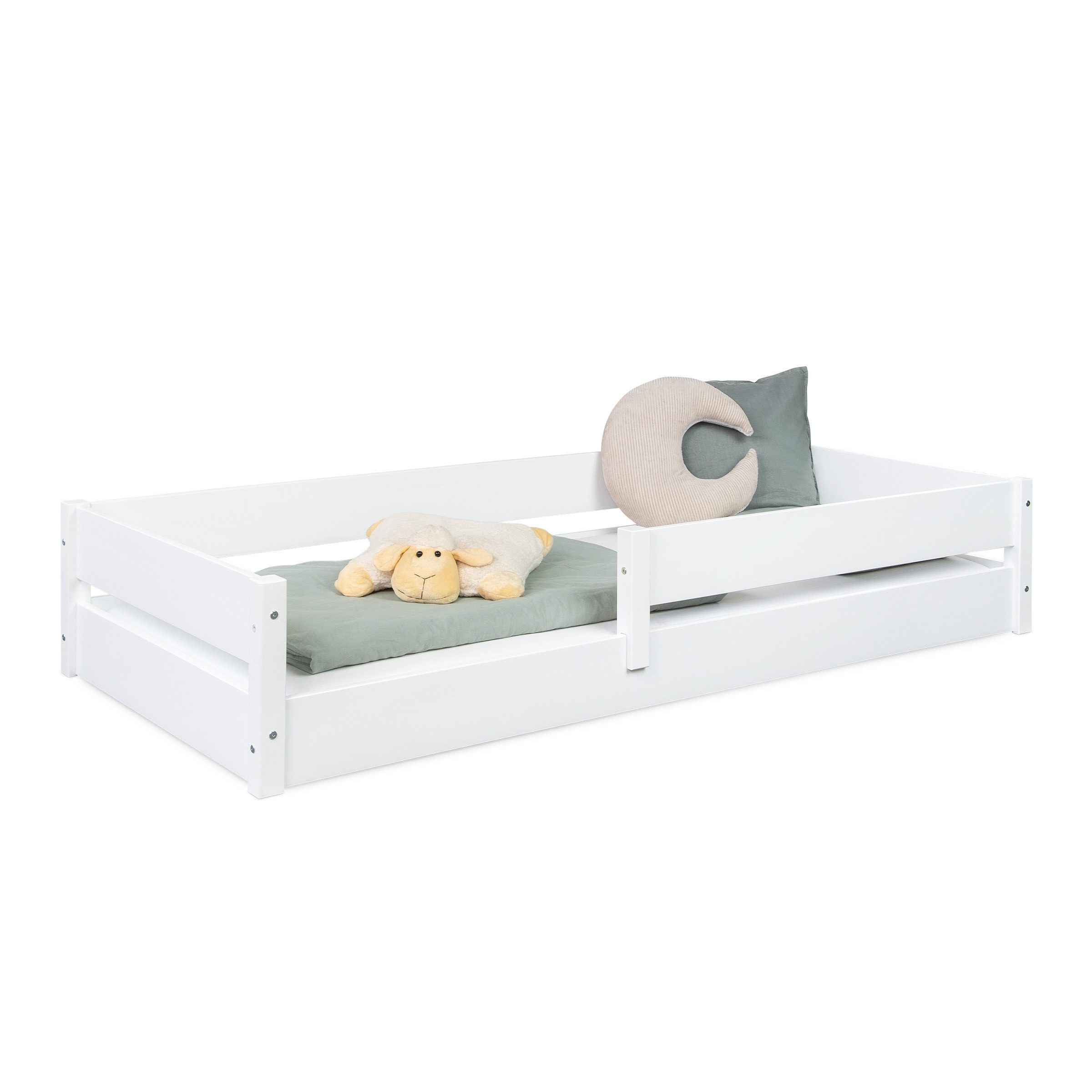 Ehrenkind Kinderbett Bodenbett Buche Nova (Massives Buchenholz)
