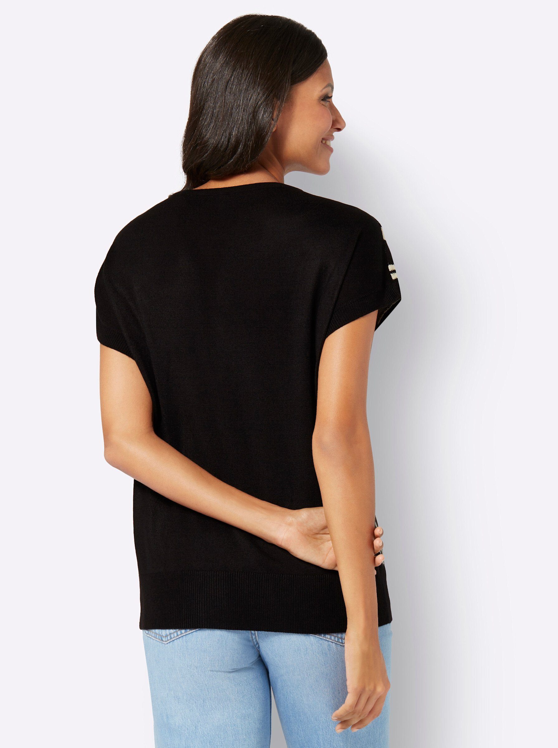 Sieh an! Strickpullover V-Ausschnitt-Pullover . günstig online kaufen