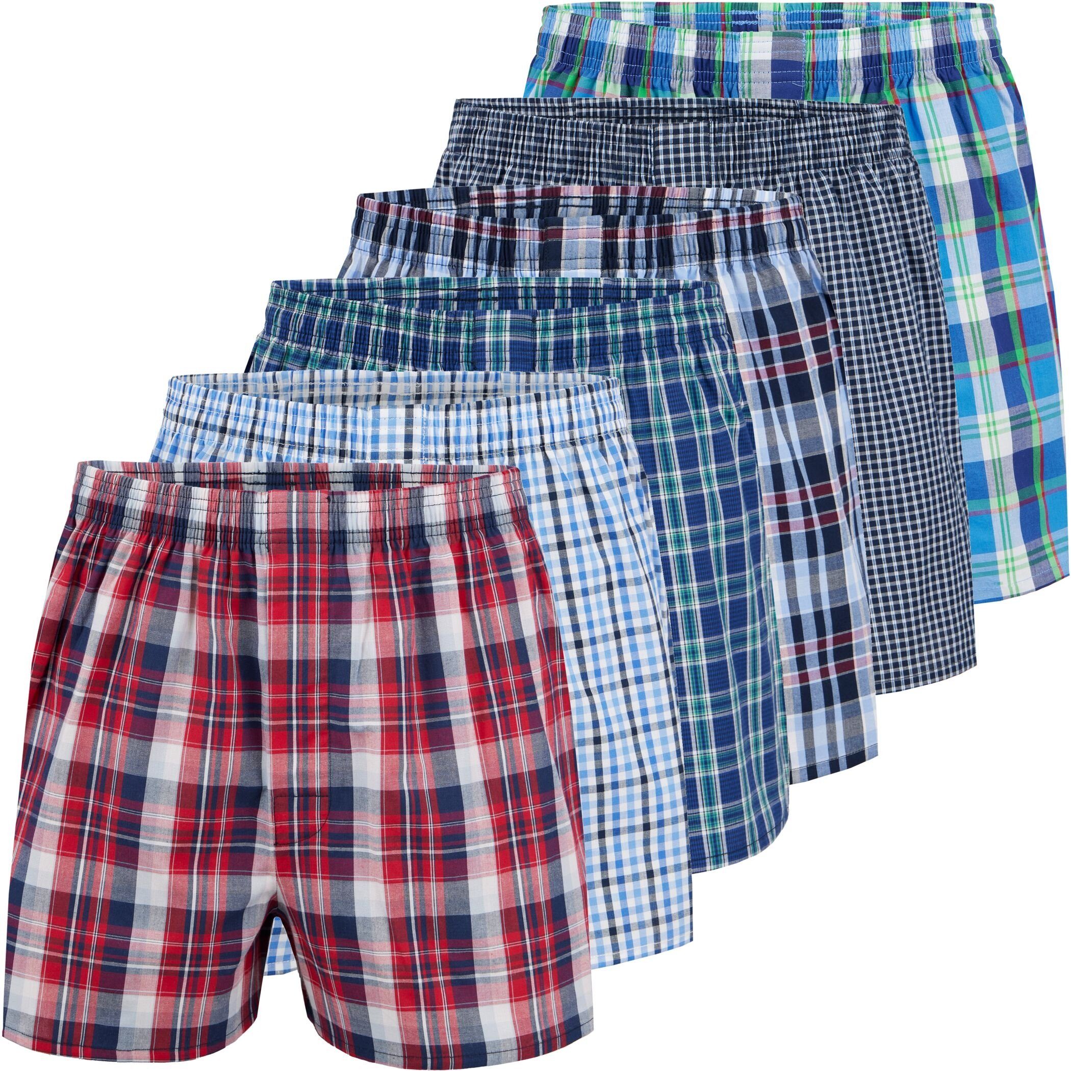 City Life Boxershorts City Life Herren Boxershorts Shorts Boxer (6er Pack) Sparpack S - 4XL (1-St)