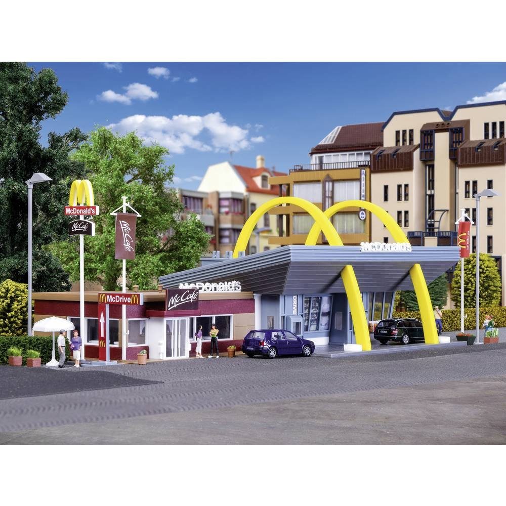 Vollmer Modelleisenbahn-Gebäude H0 McDonald´s Schnellrestaurant mit McCafé 43635