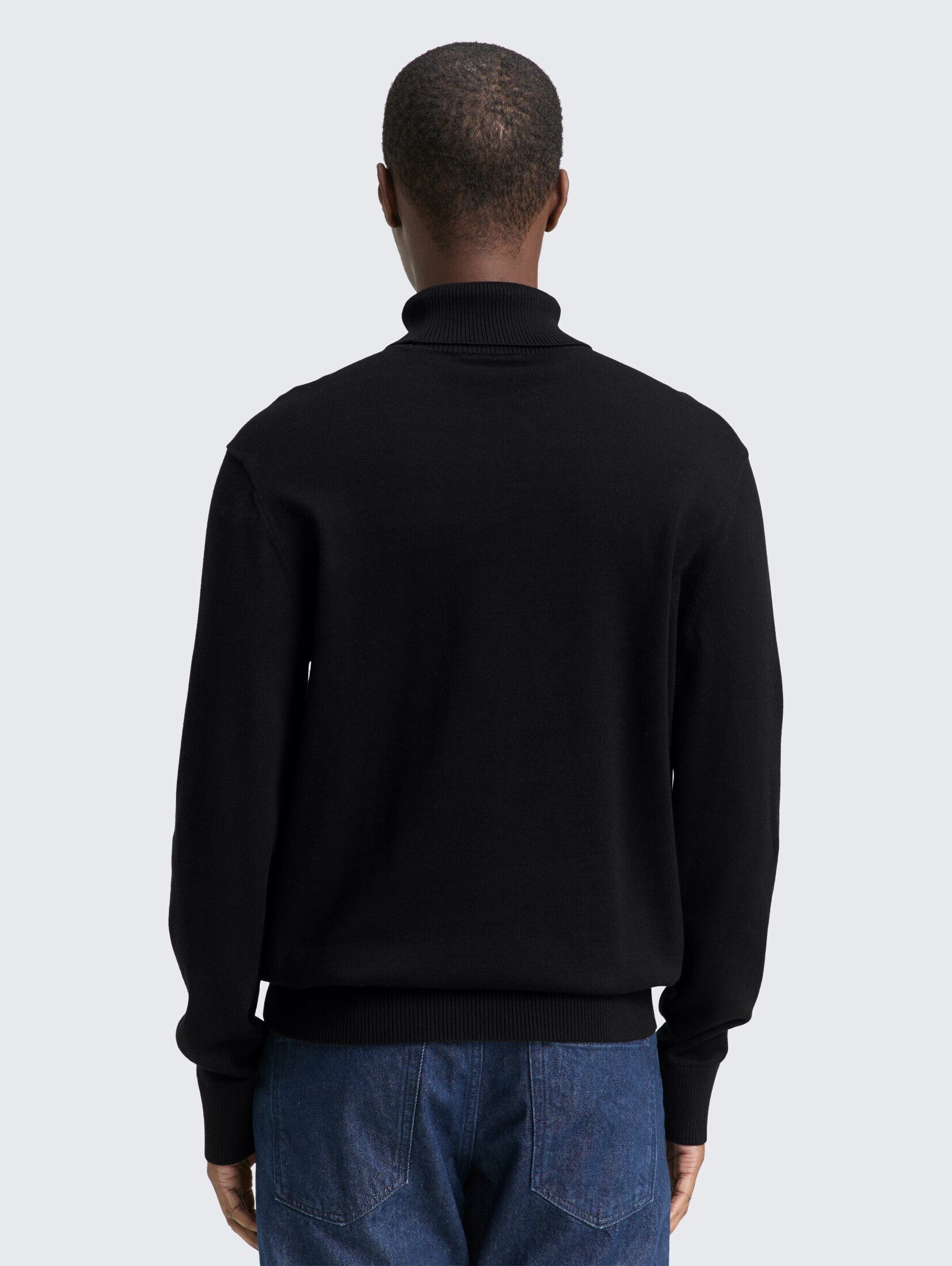 TOM TAILOR Denim Strickpullover Pullover & Strickjacken Rollkragenpullover aus Baumwolle
