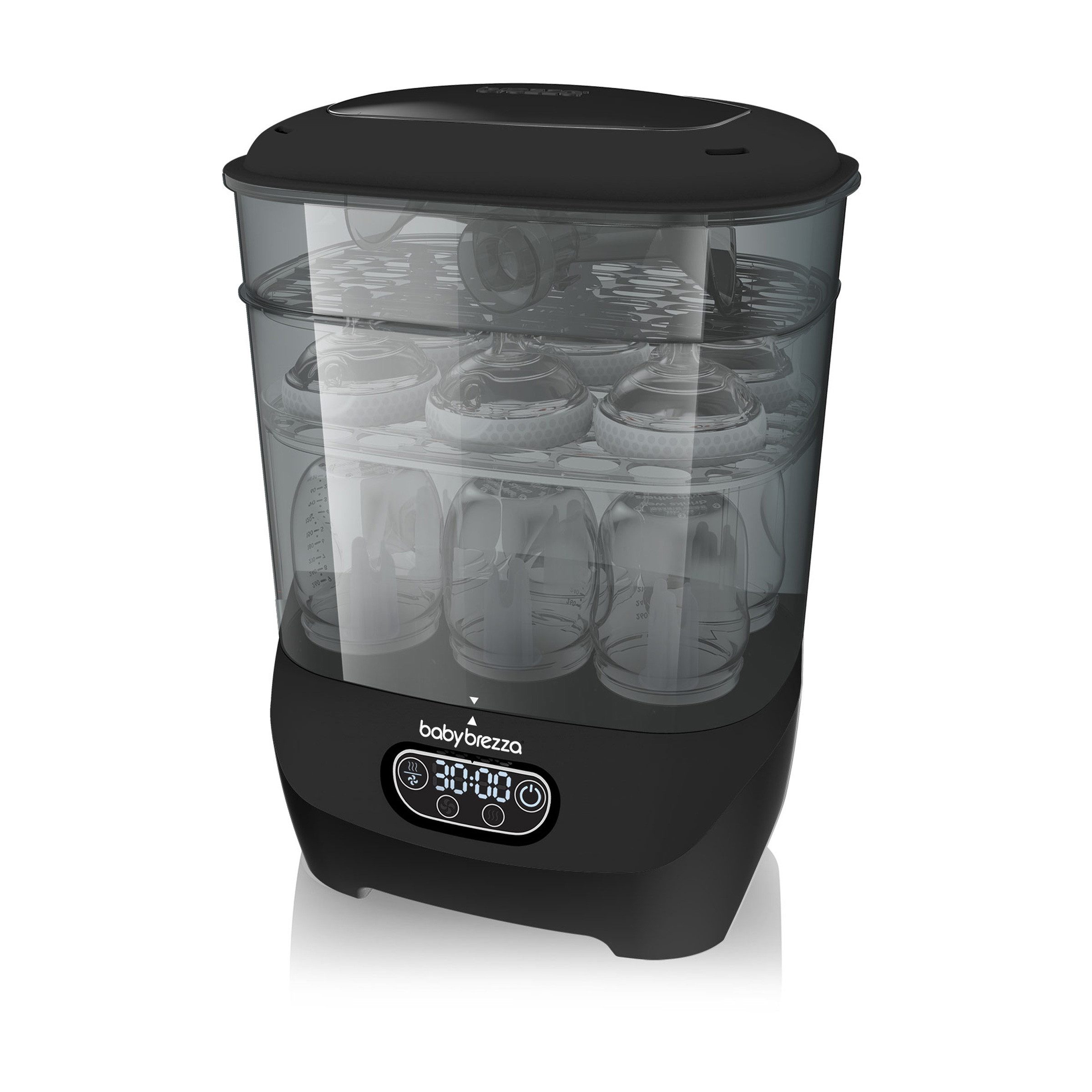 Baby Brezza Dampfsterilisator Sterilisator mit Trocknungsfunktion & HEPA-Filter für Babyflaschen, Dampfsterilisation mit HEPA-Trocknung – hygienisch & chemiefrei