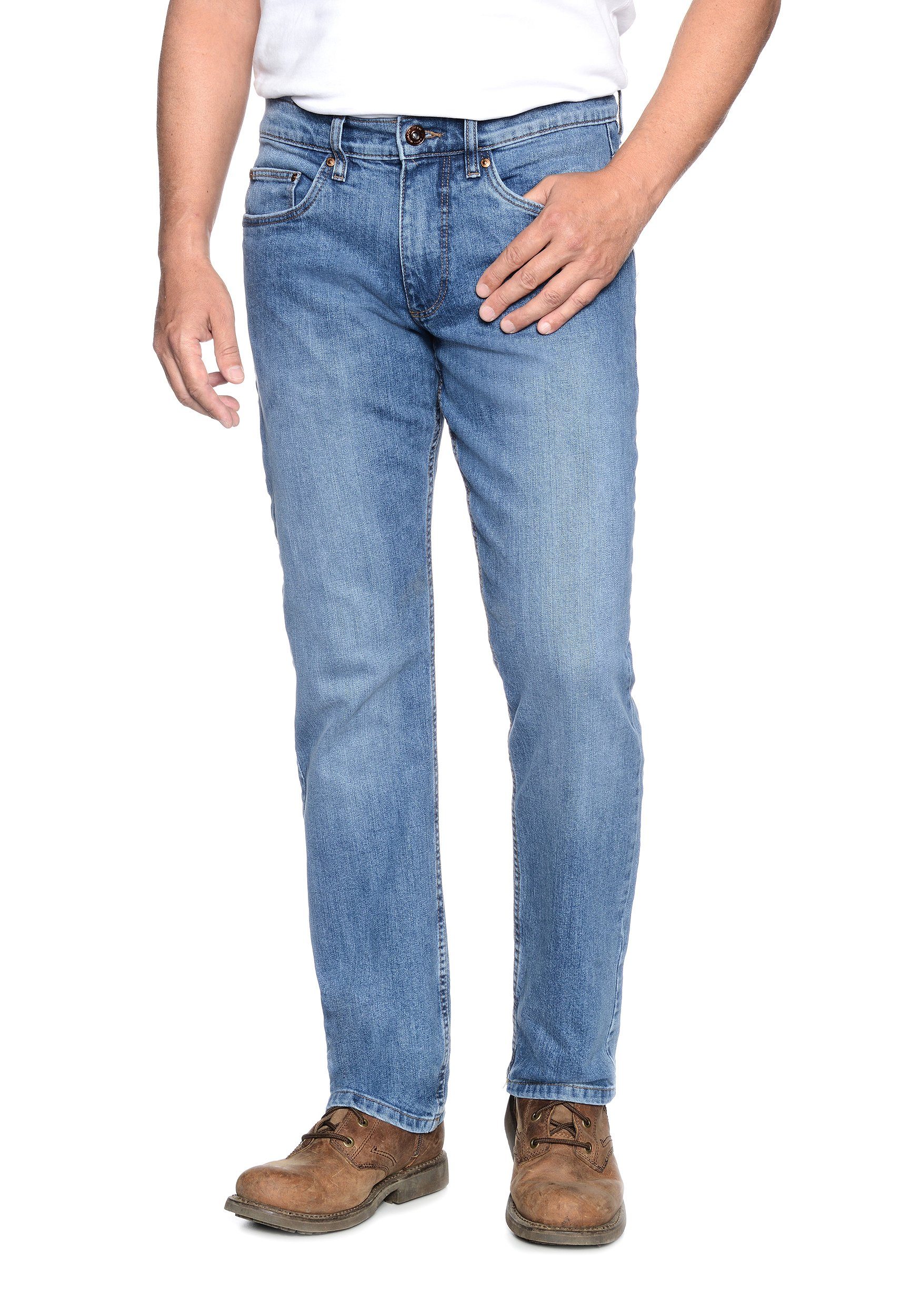 HERO by John Medoox Straight-Jeans (Denver Stretch) vintage blue - 7798