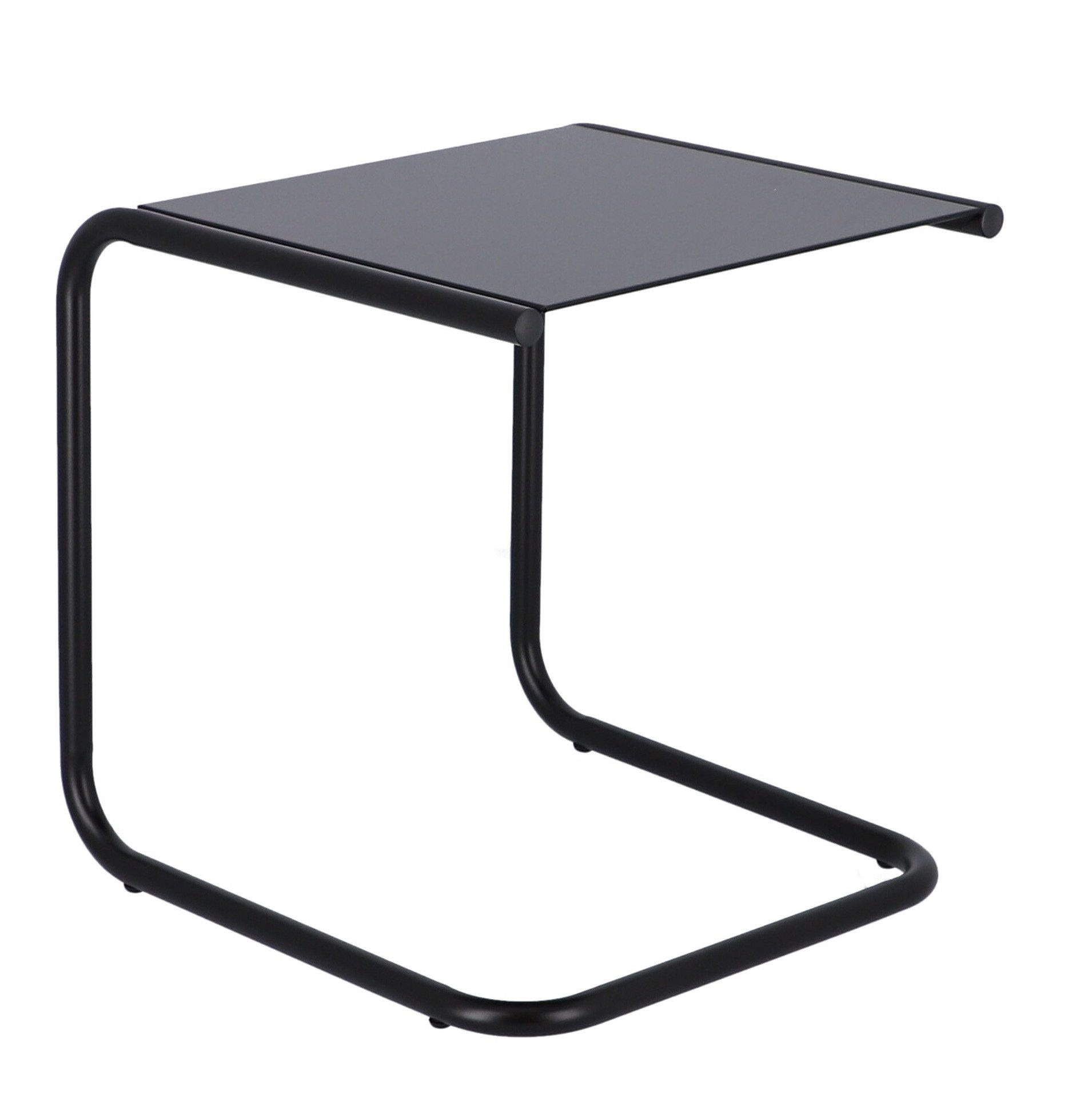 Fiam Beistelltisch Club aus Aluminium, Edition Schwarz