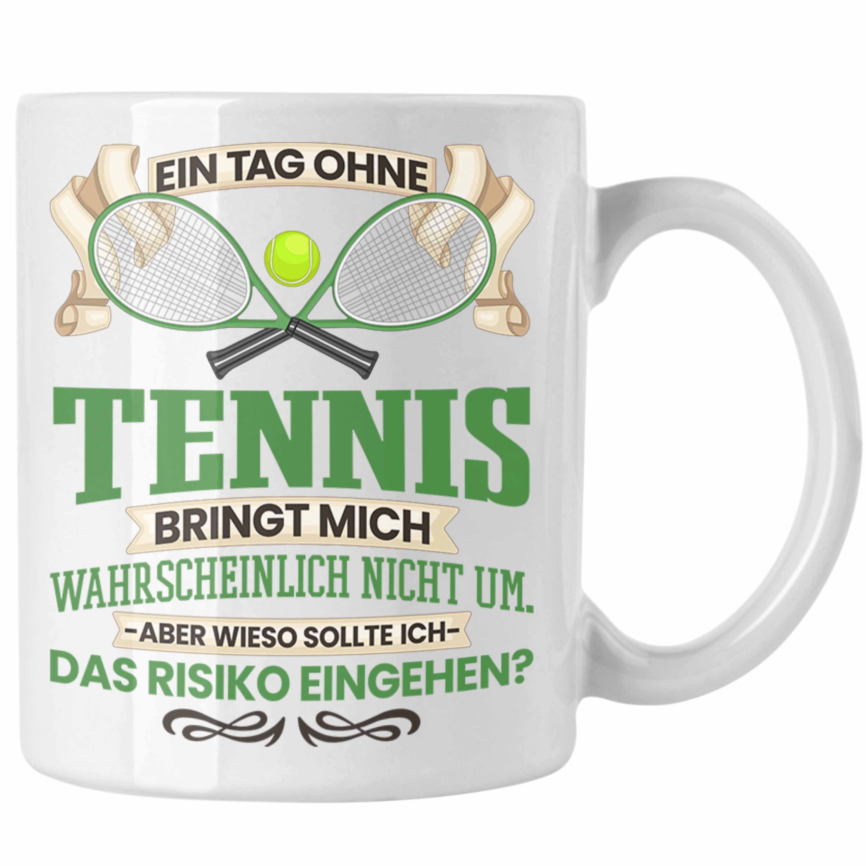Trendation Tasse Trendation - Tennis Tasse Geschenk für Tennis-Spieler Spielerin Lustig
