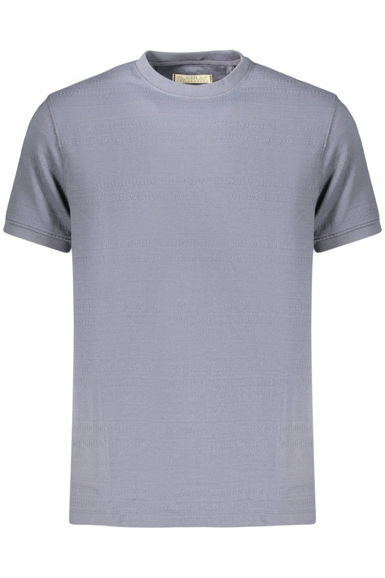 GUESS JEANS T-Shirt Herren Kurzarm T-Shirt Blau mit Logo - Regular Fit