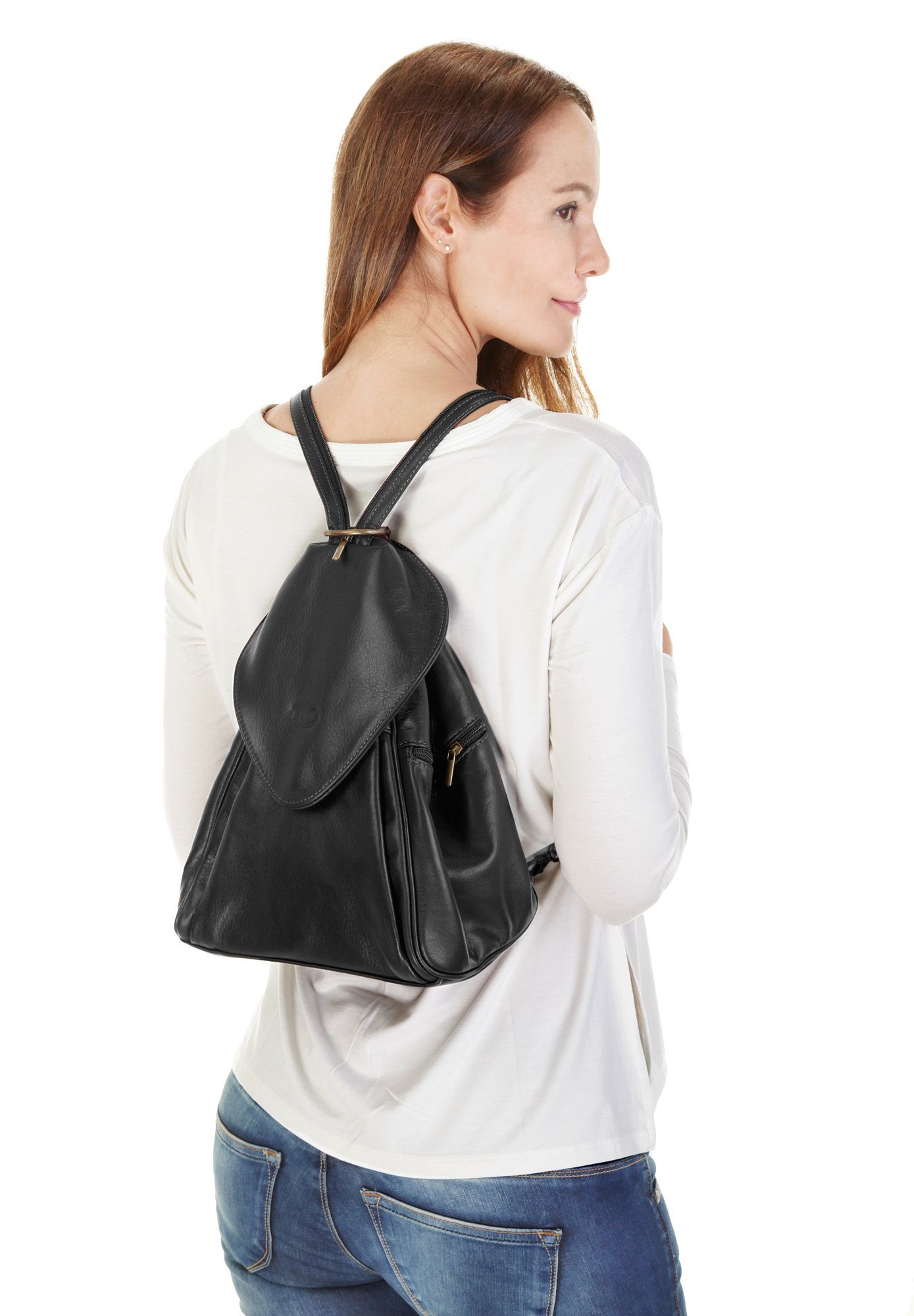 Piké Cityrucksack ANNA MARIA, echt Leder, Made in Italy günstig online kaufen