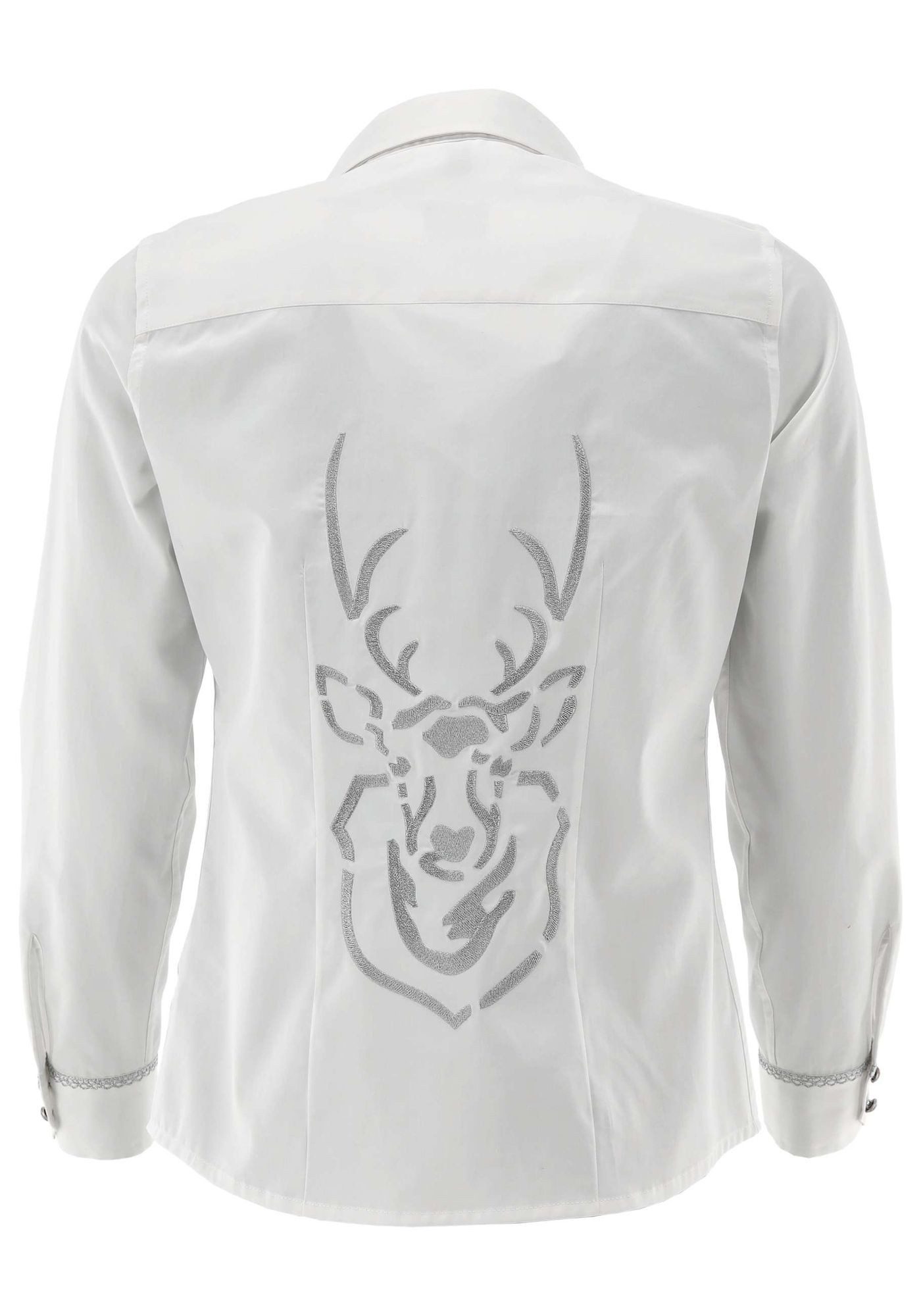 OS Trachten Trachtenbluse Slidix Tailliert, Haifischkragen, Metallknöpfe, Z günstig online kaufen