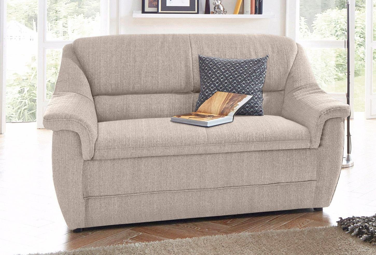 DOMO collection 2-Sitzer Lale formschönes und komfortables Sofa, zeitlos und elegant, optimal für kleinere Räume