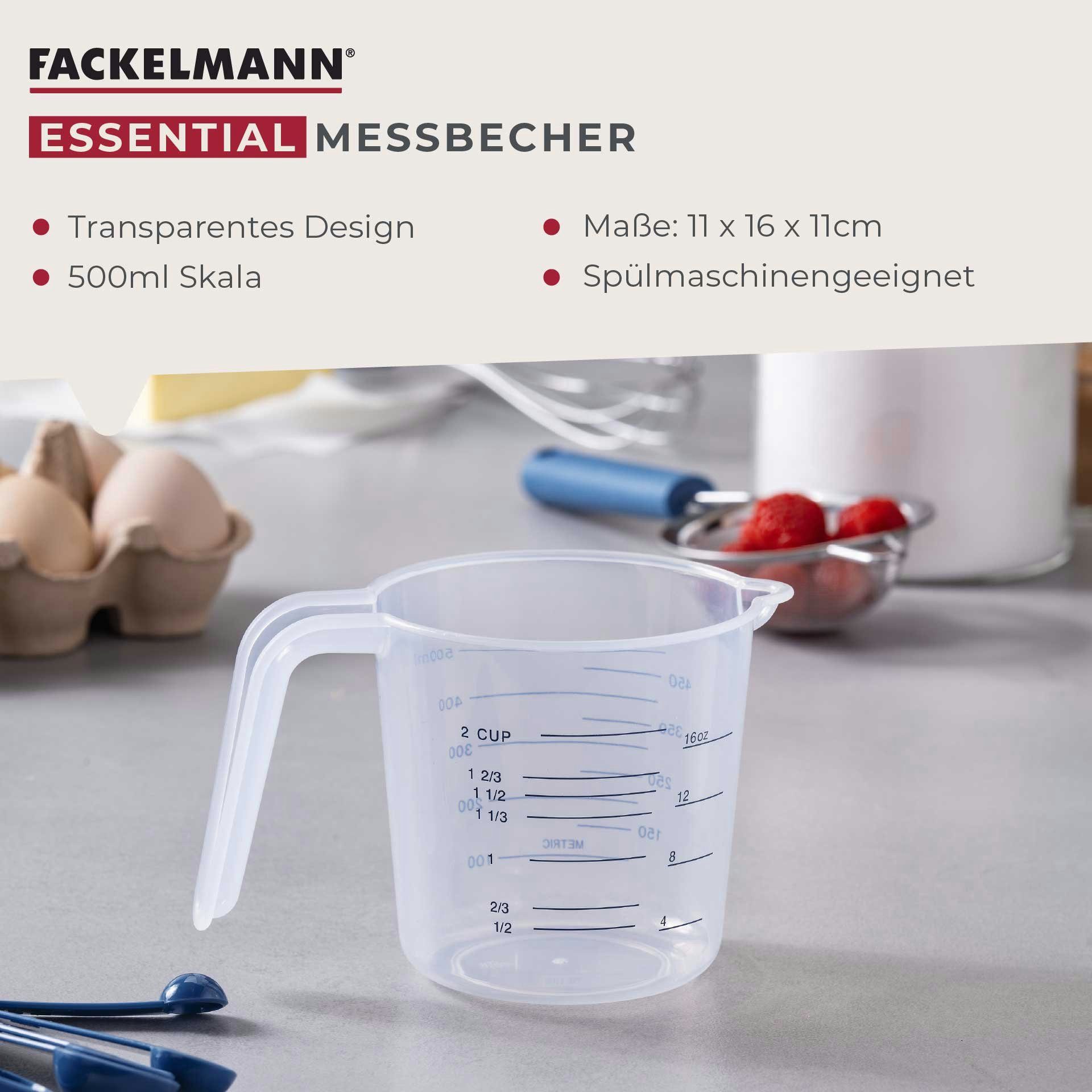 FACKELMANN Messbecher Abmesshilfe, Küchenhelfer, Backzubehör