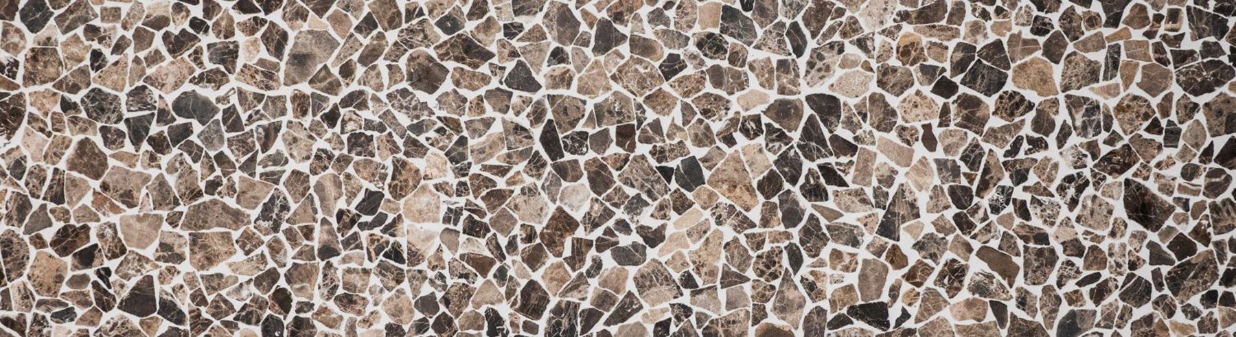 braun 10 Matten matt / Marmormosaik Bruch Mosaikfliesen Mosani Mosaikfliesen mix