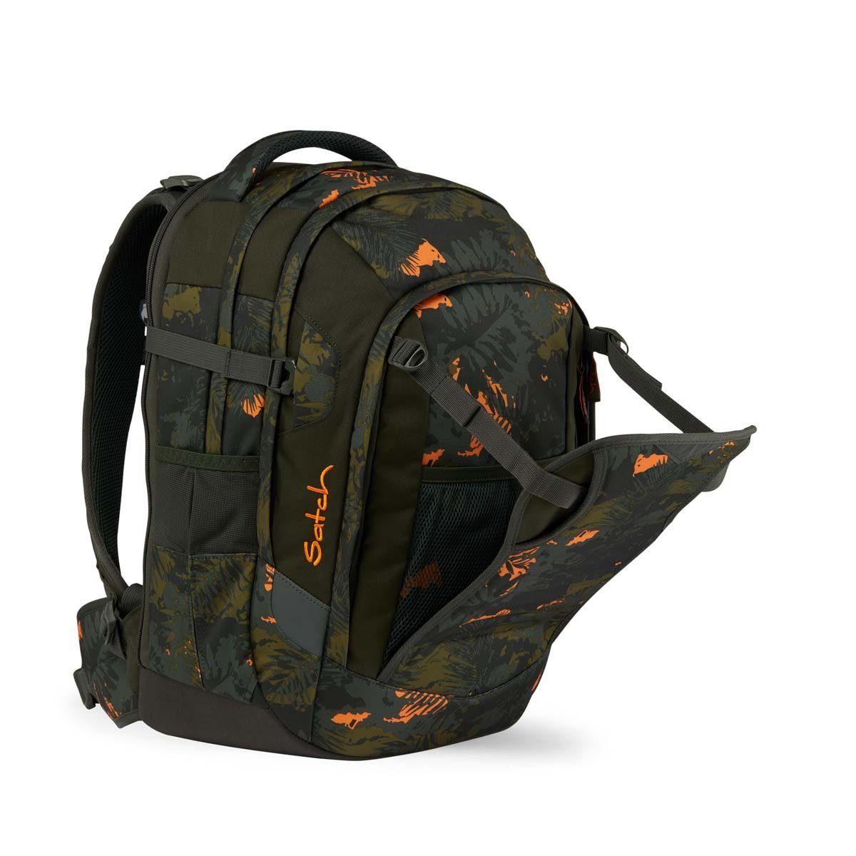 Jurassic Reflektormaterial Satch Jungle Match, Schulrucksack 00179-90216-10 rundherum