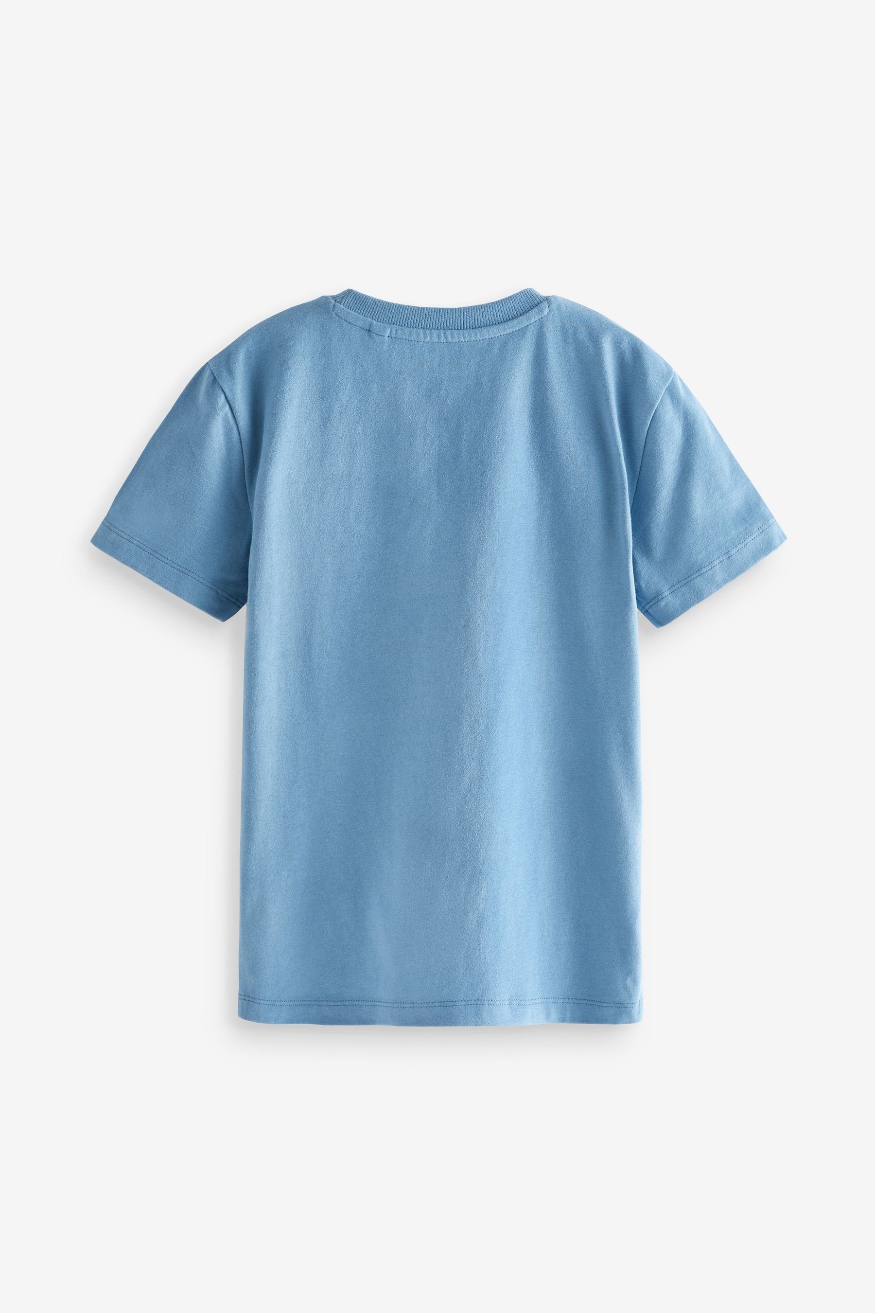 Next T-Shirt 4er-Pack Kurzarm-T-Shirts mit Hirsch-Stickerei günstig online kaufen